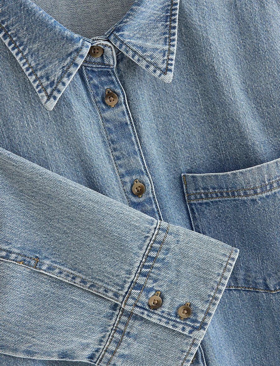 Lindex - Shirt Dress Nadja - skjortekjoler - denim blue - 4