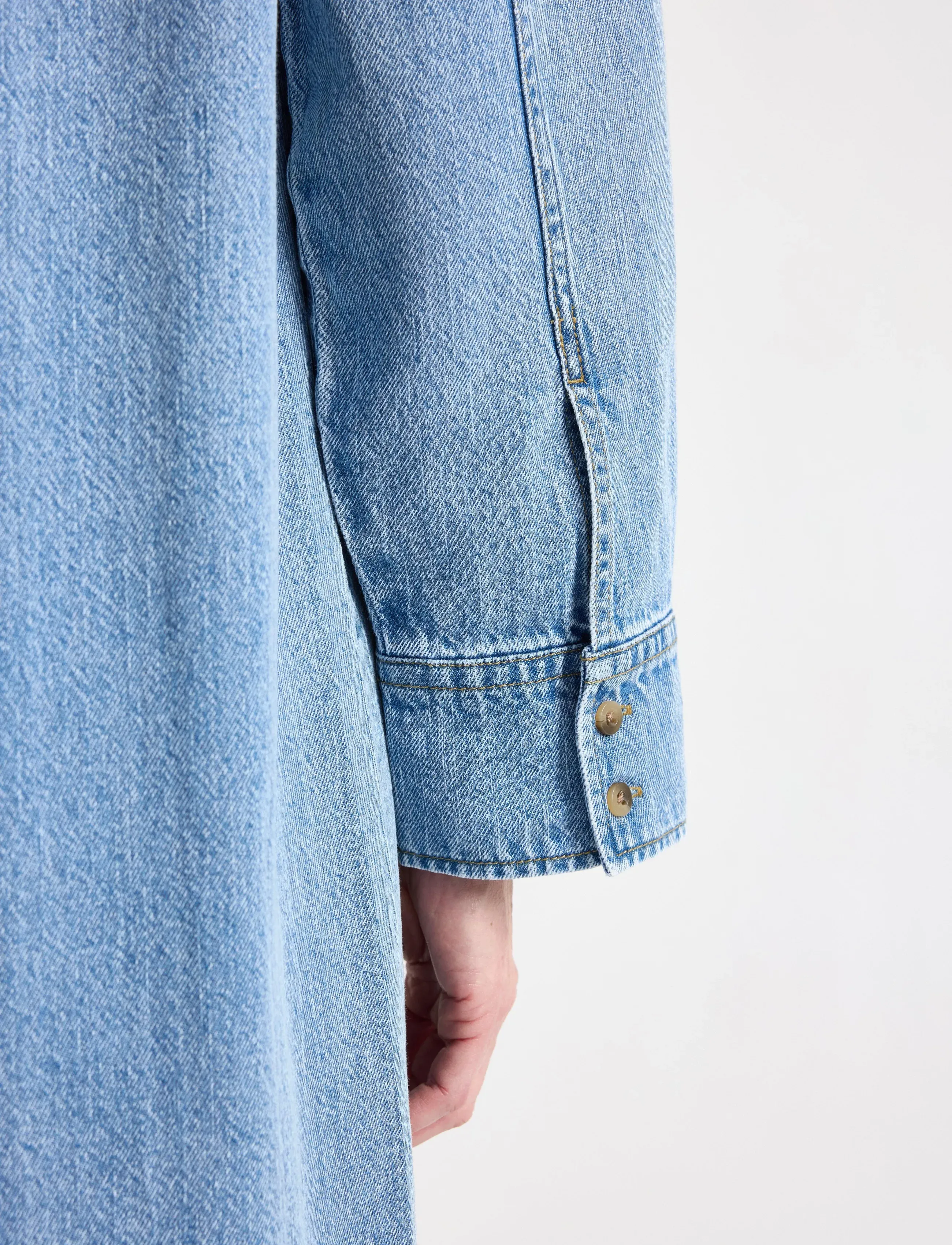 Lindex - Shirt dress in denim - hemdkleider - denim blue - 5