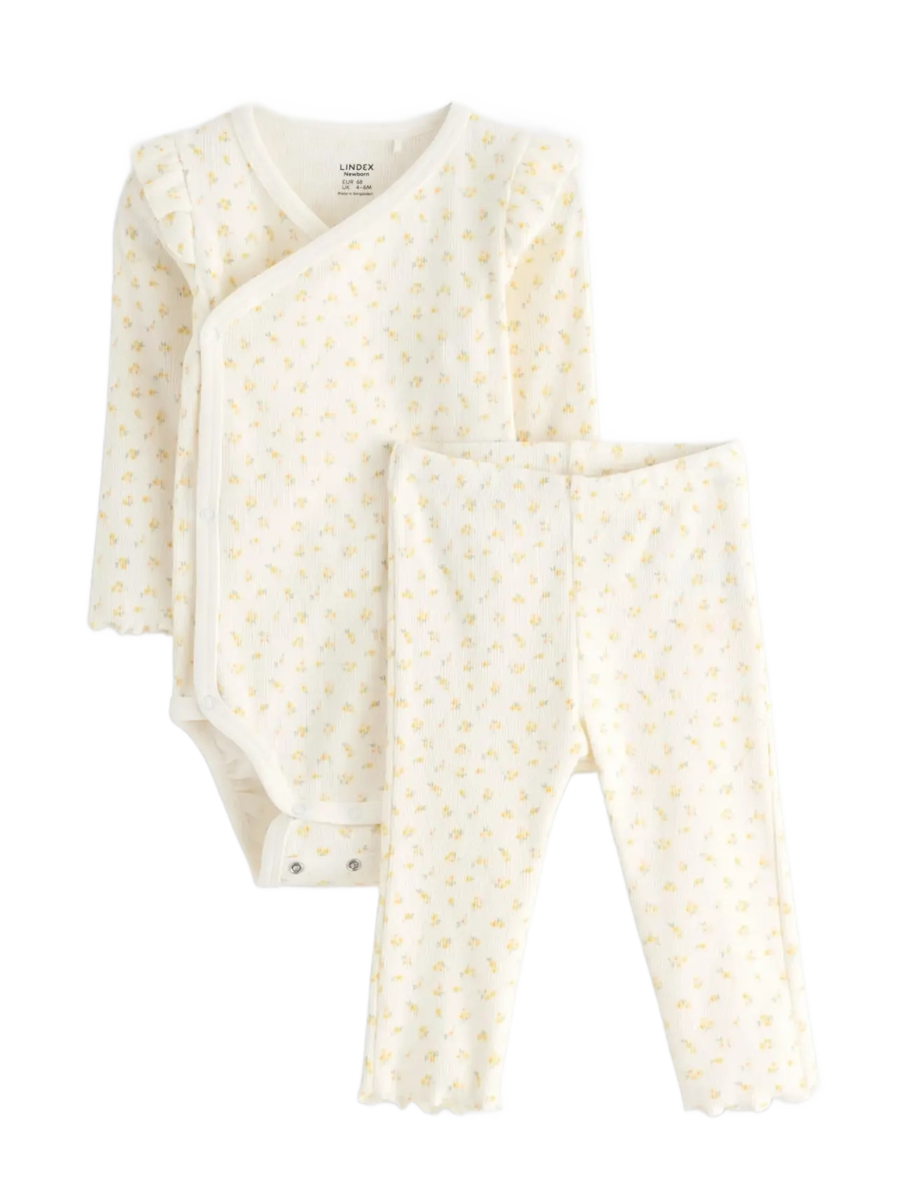 Lindex Set wrap body leggings - 4 for 3 - LIGHT DUSTY WHITE / cream