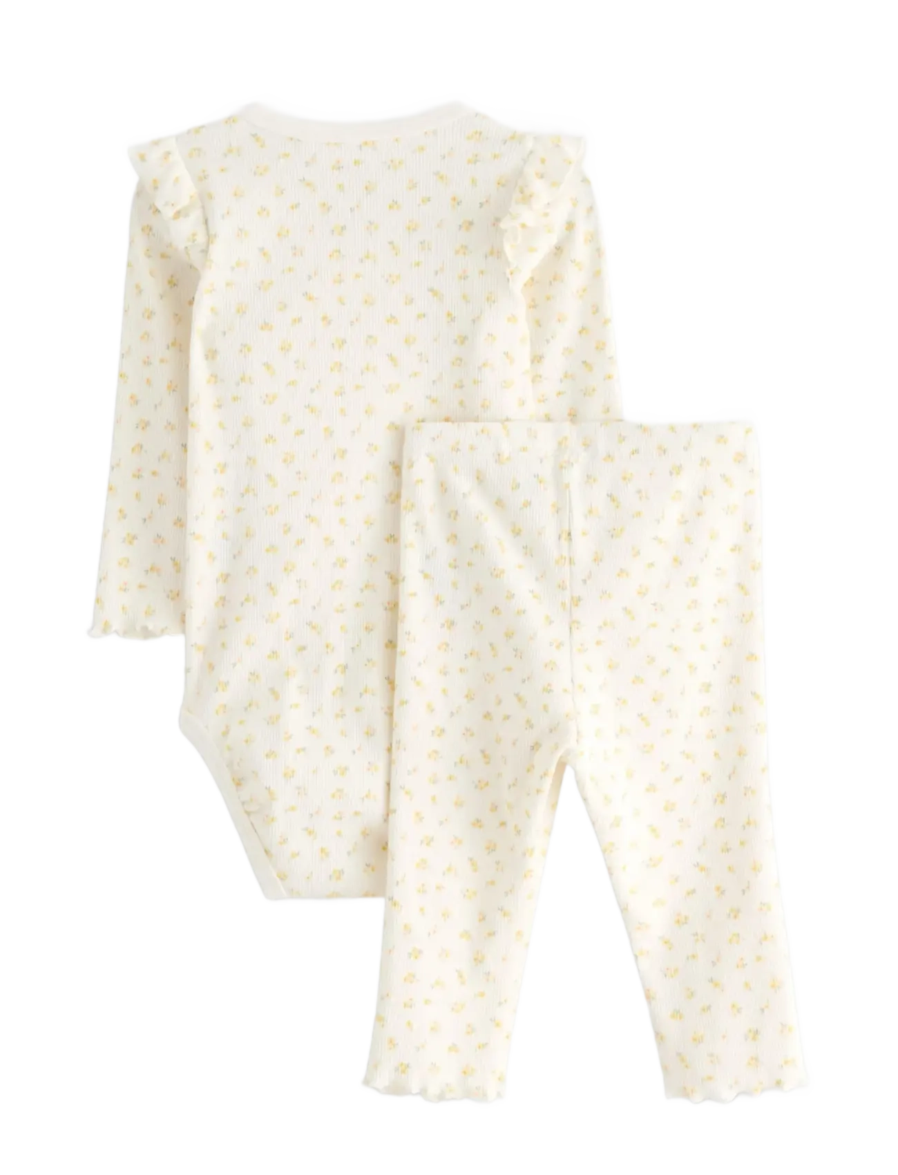 Lindex - Set wrap body leggings - light dusty white - 1