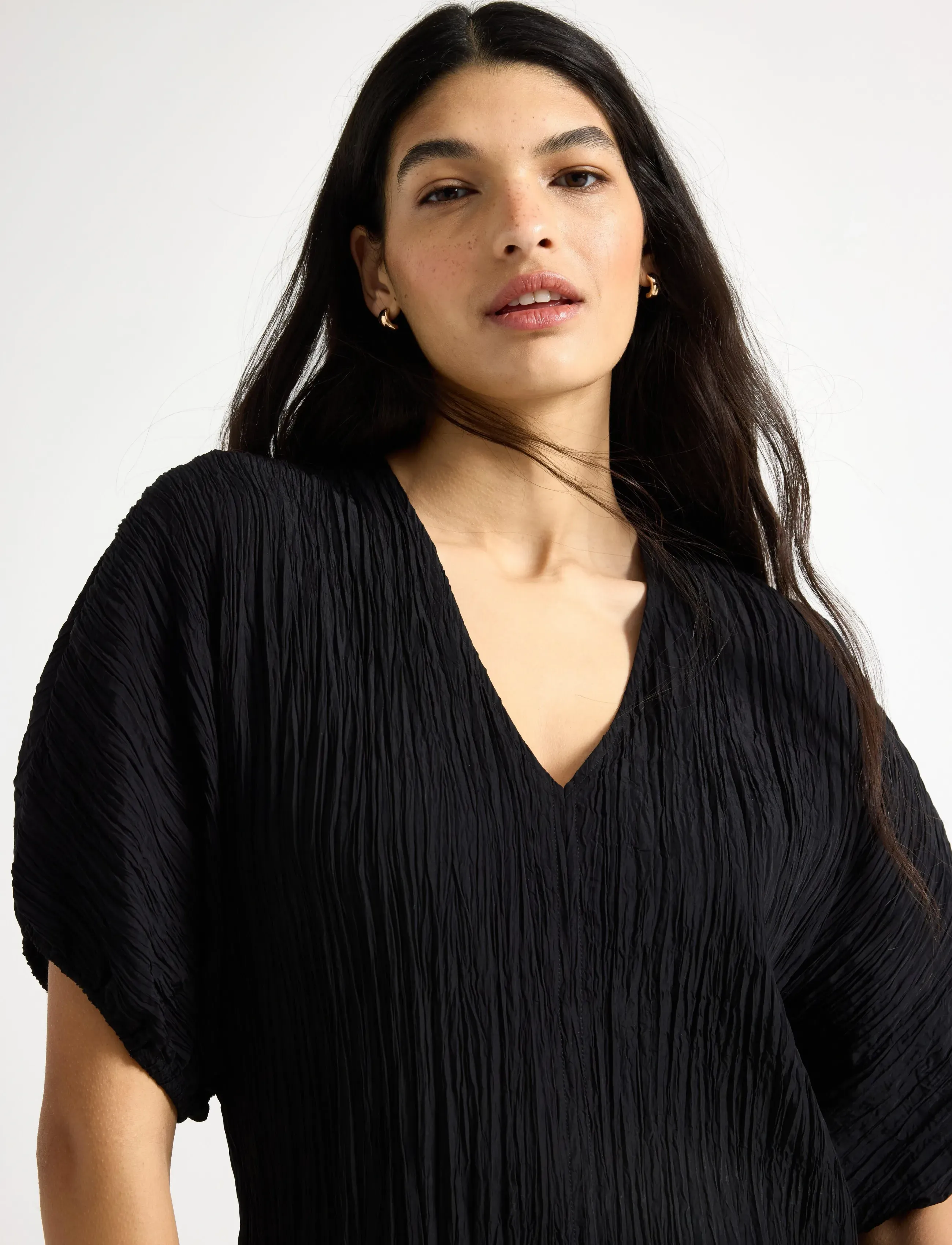 Crinkled Midi Dress 3