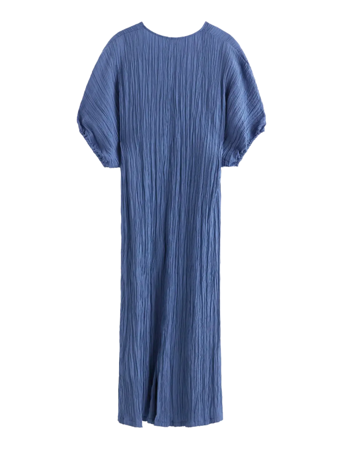 Lindex - Crinkled midi dress - midiklänningar - blue - 2