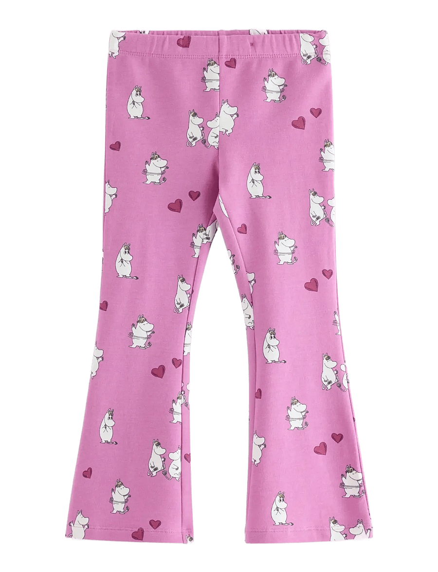 Lindex - Moomin leggings with brushed inside - babybyxor - dusty pink - 1