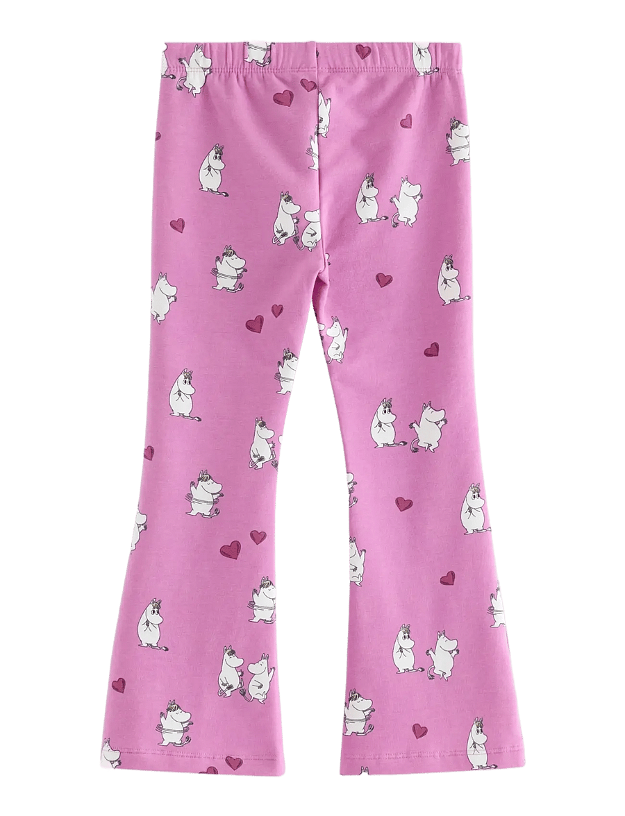 Lindex - Moomin leggings with brushed inside - babybyxor - dusty pink - 2