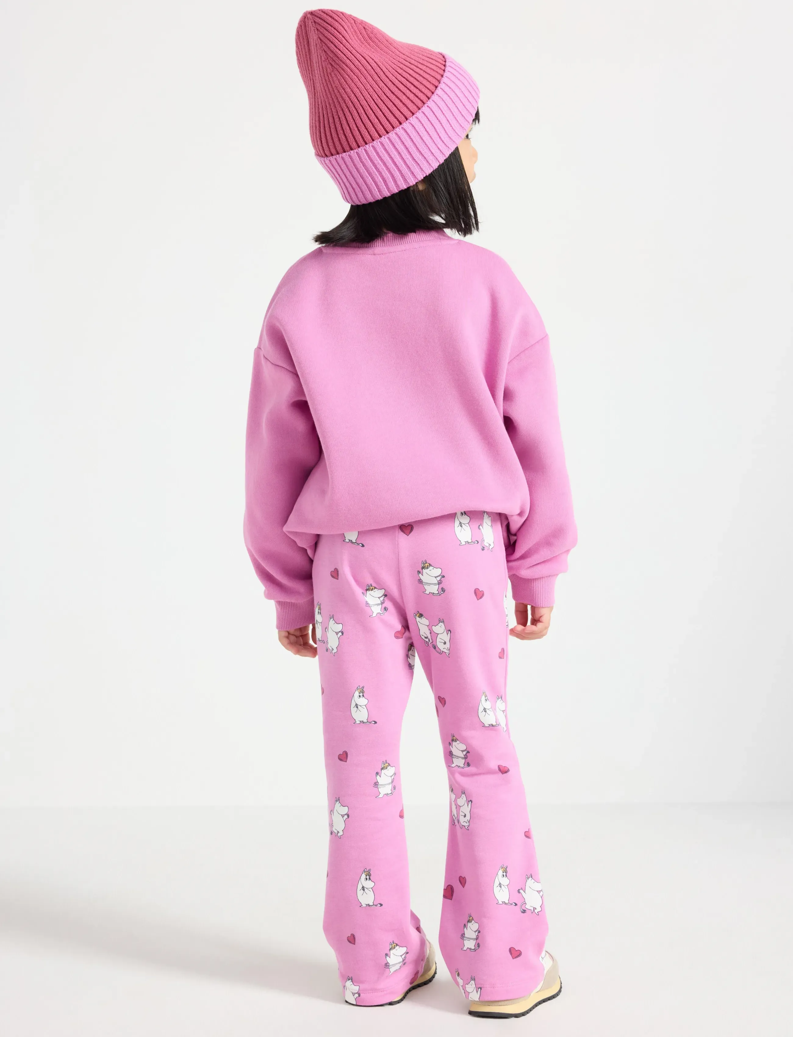 Lindex - Moomin leggings with brushed inside - dusty pink - 3