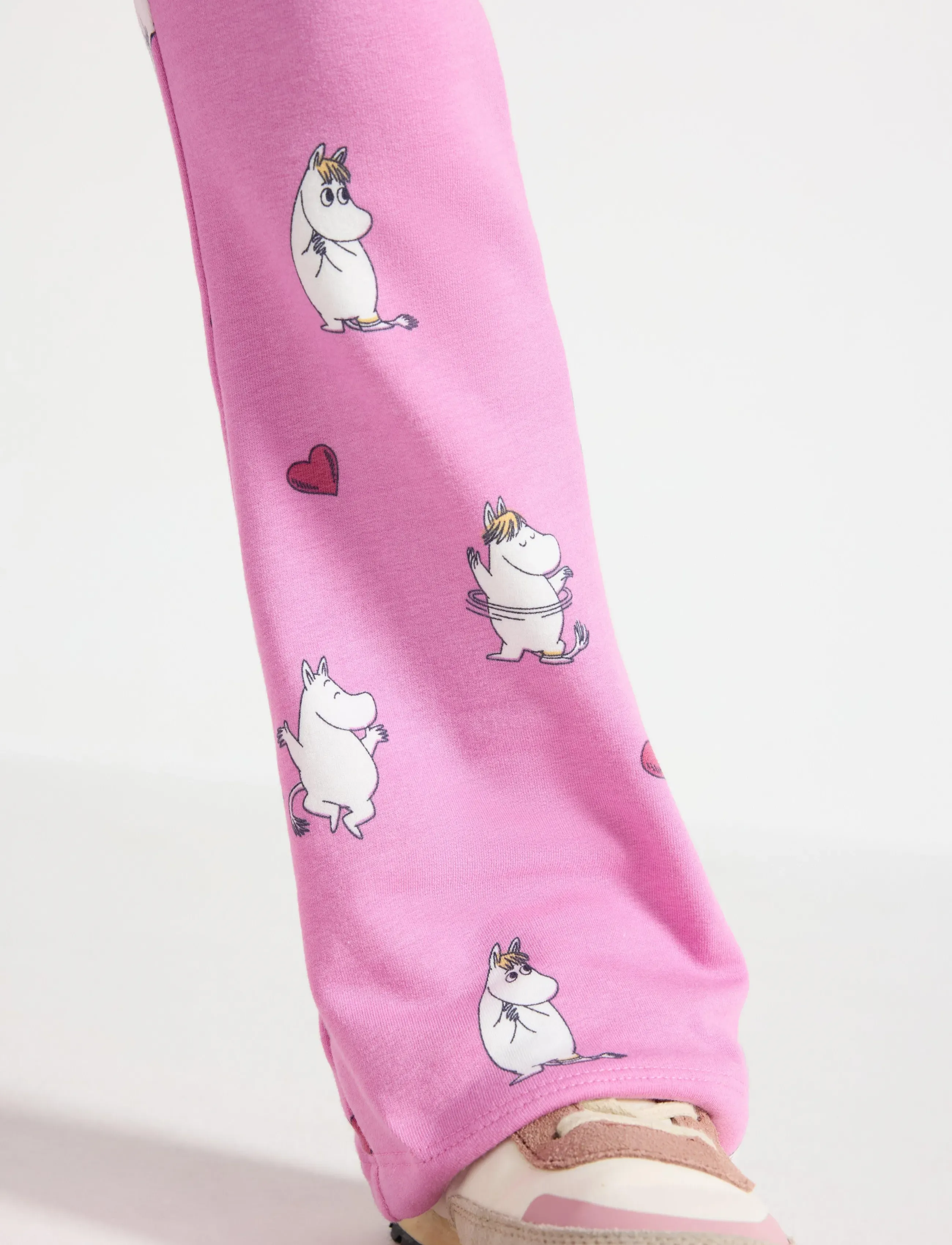 Lindex - Moomin leggings with brushed inside - dusty pink - 4