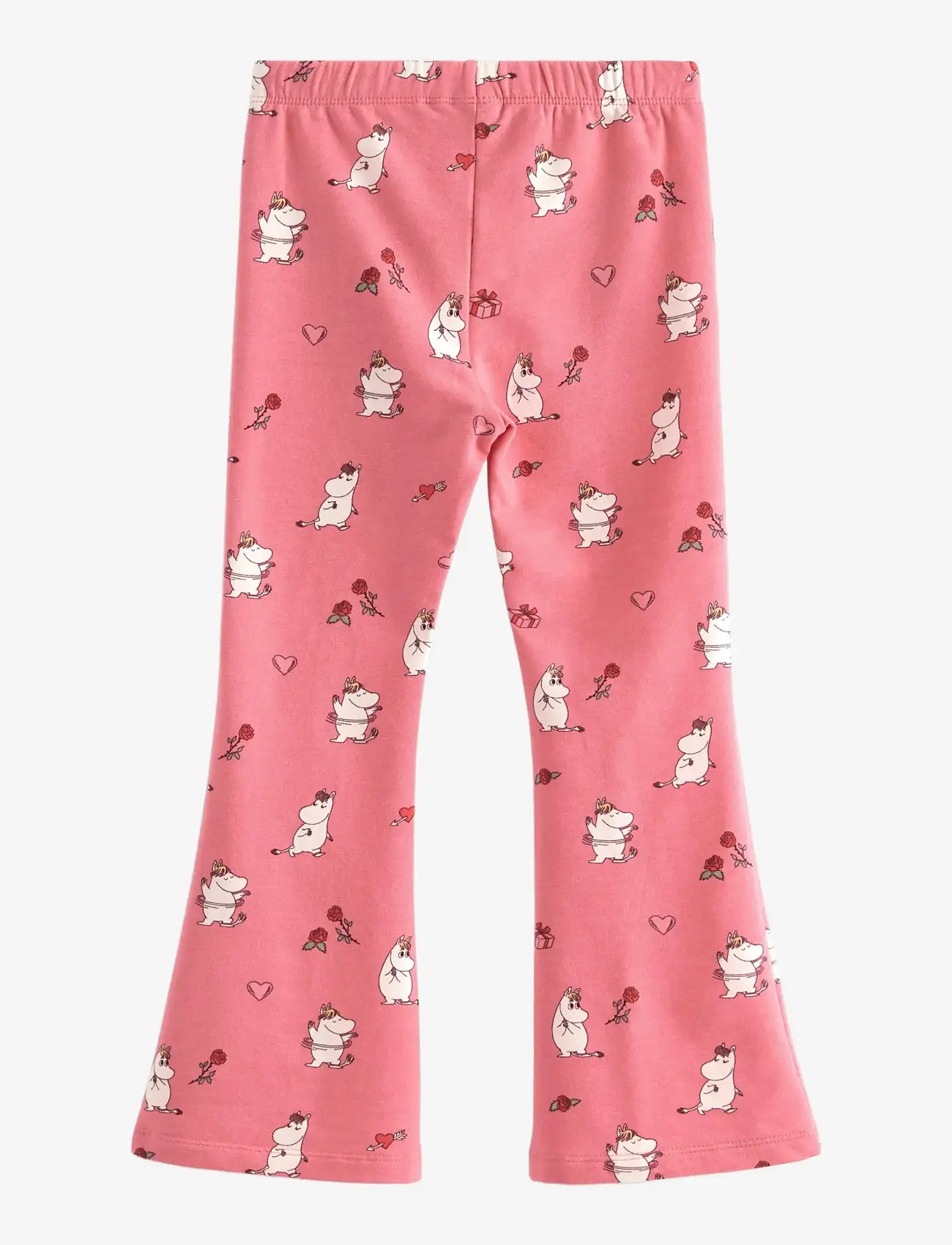 Lindex - Trousers flare AOP Mumin - beebipüksid - light dusty pink - 2