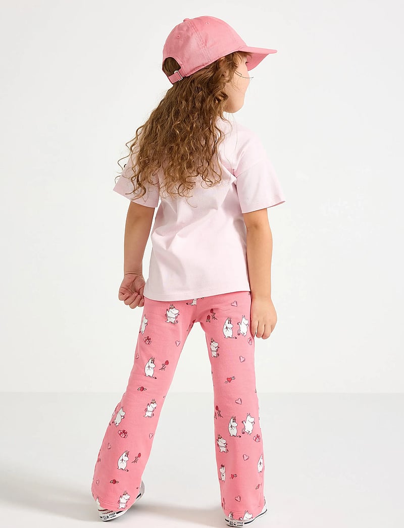 Lindex - Trousers flare AOP Mumin - beebipüksid - light dusty pink - 3