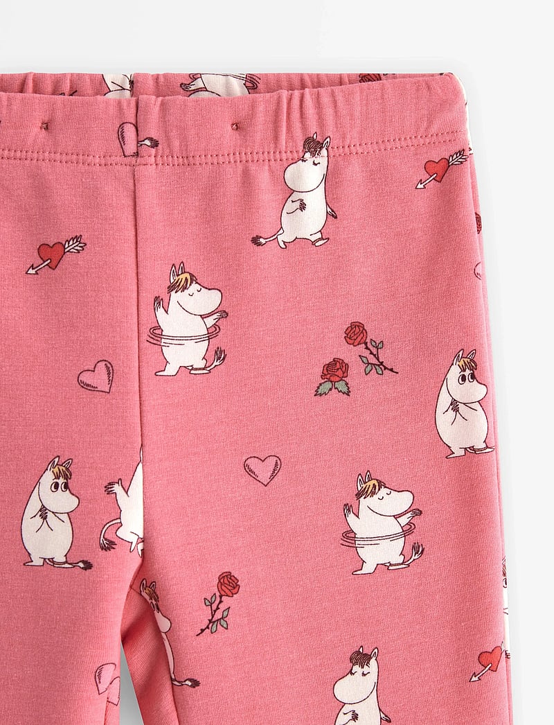 Lindex - Trousers flare AOP Mumin - beebipüksid - light dusty pink - 5