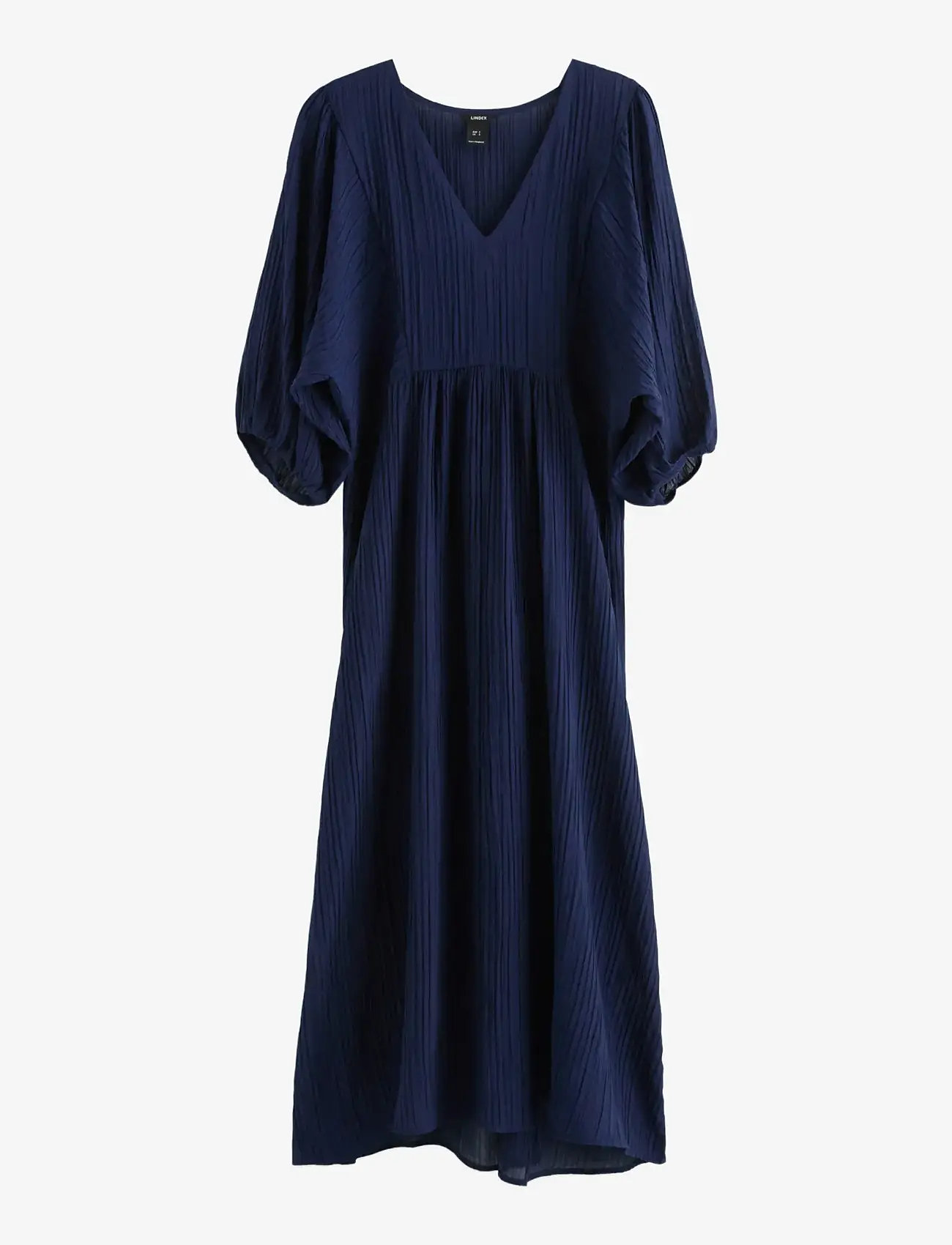 Lindex - Crinkled midi dress - midi dresses - dark blue - 1