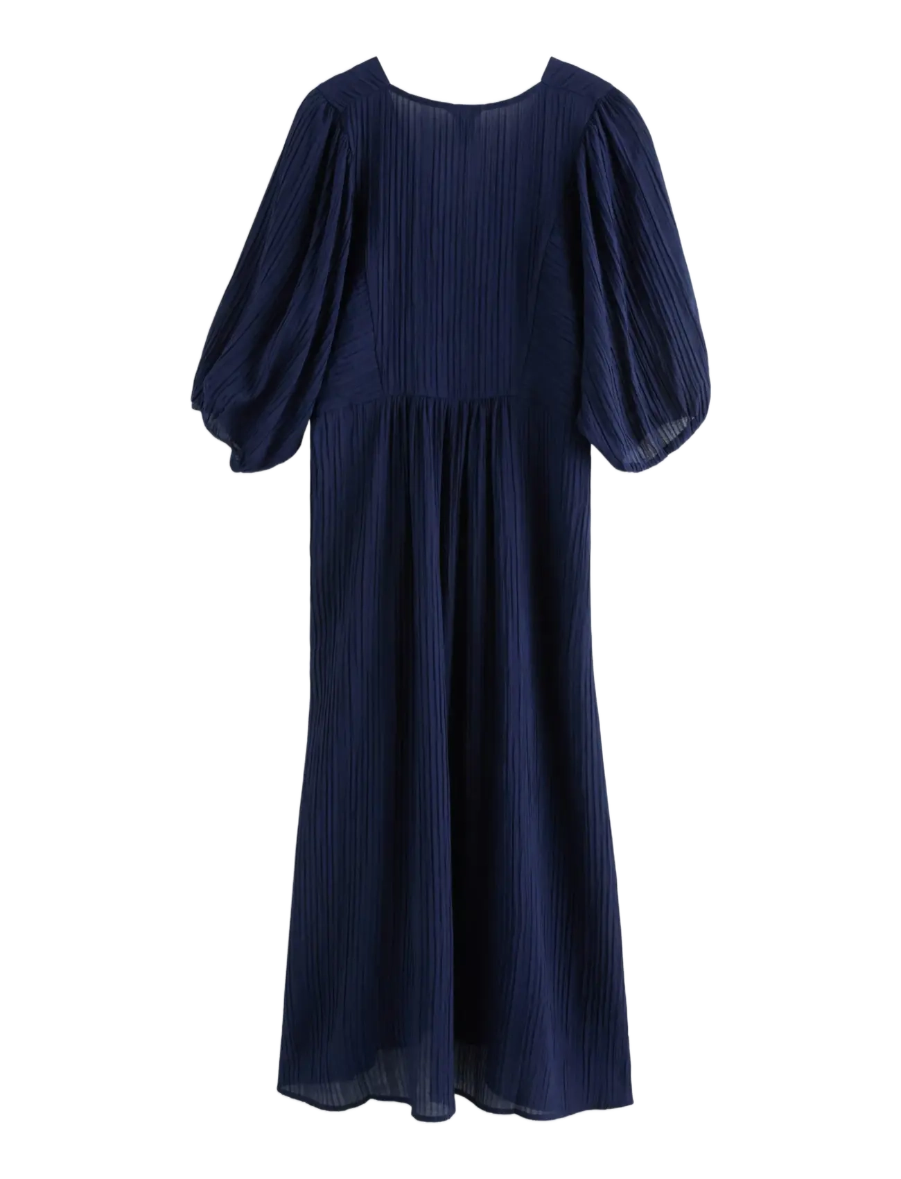 Lindex - Crinkled midi dress - midi kjoler - dark blue - 2