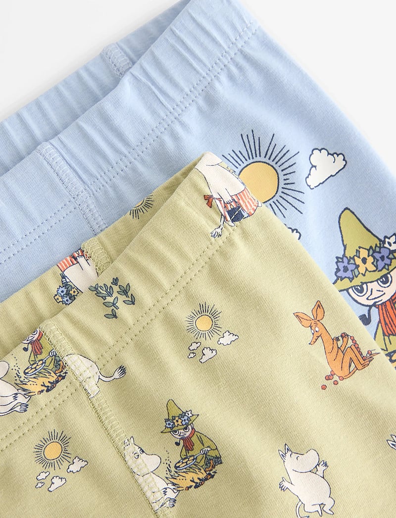 Lindex - Boxer 2 pack aop Moomin hidden - unterhosen - light blue - 2