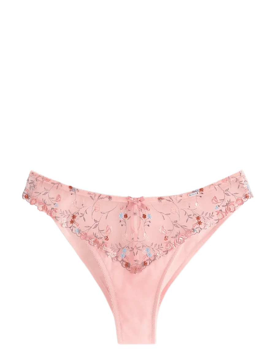 Lindex - ella m – brazilian briefs with regular waist - brazilian slips - light pink - 1