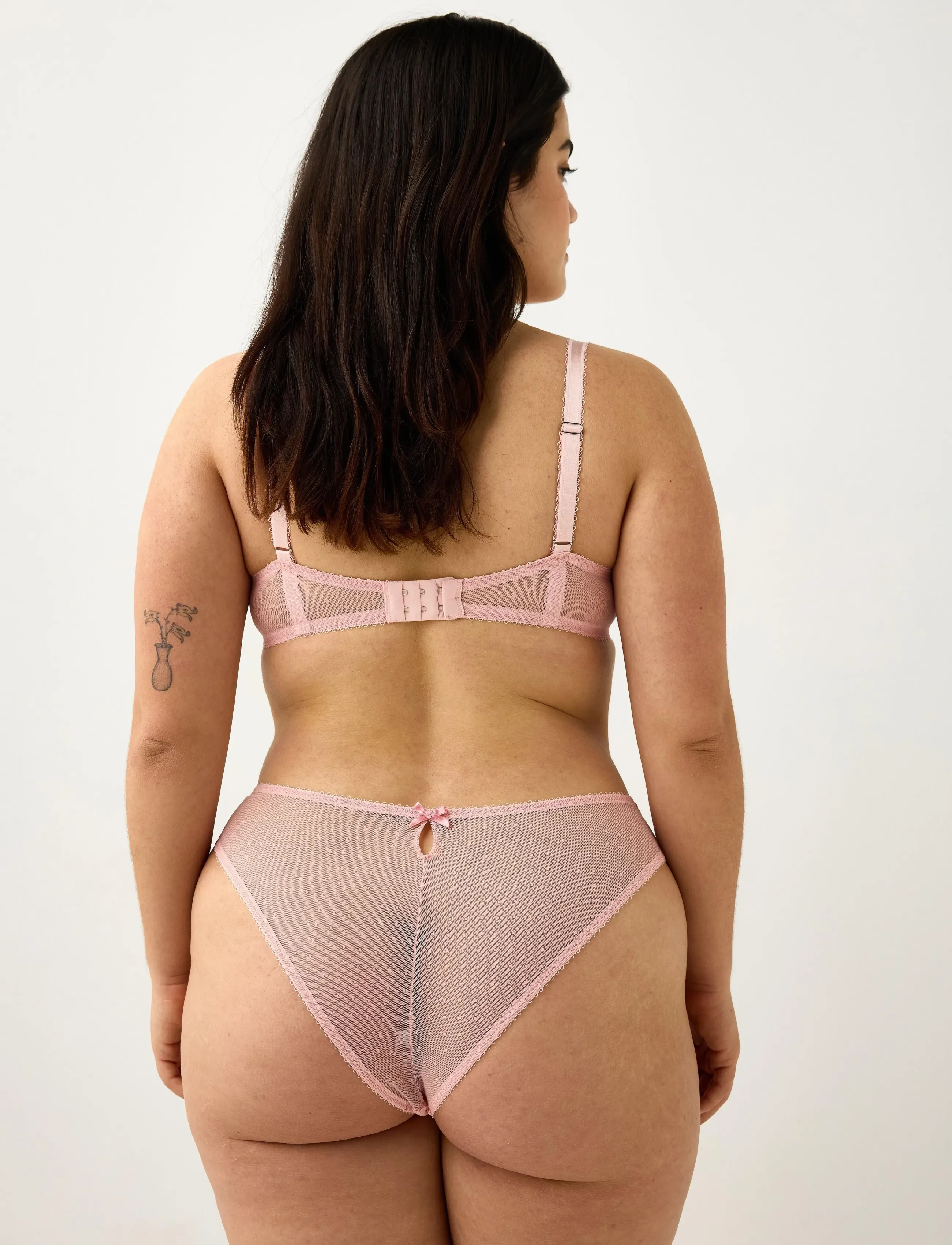 Lindex - ella m – brazilian briefs with regular waist - brazīliešu biksītes - light pink - 3