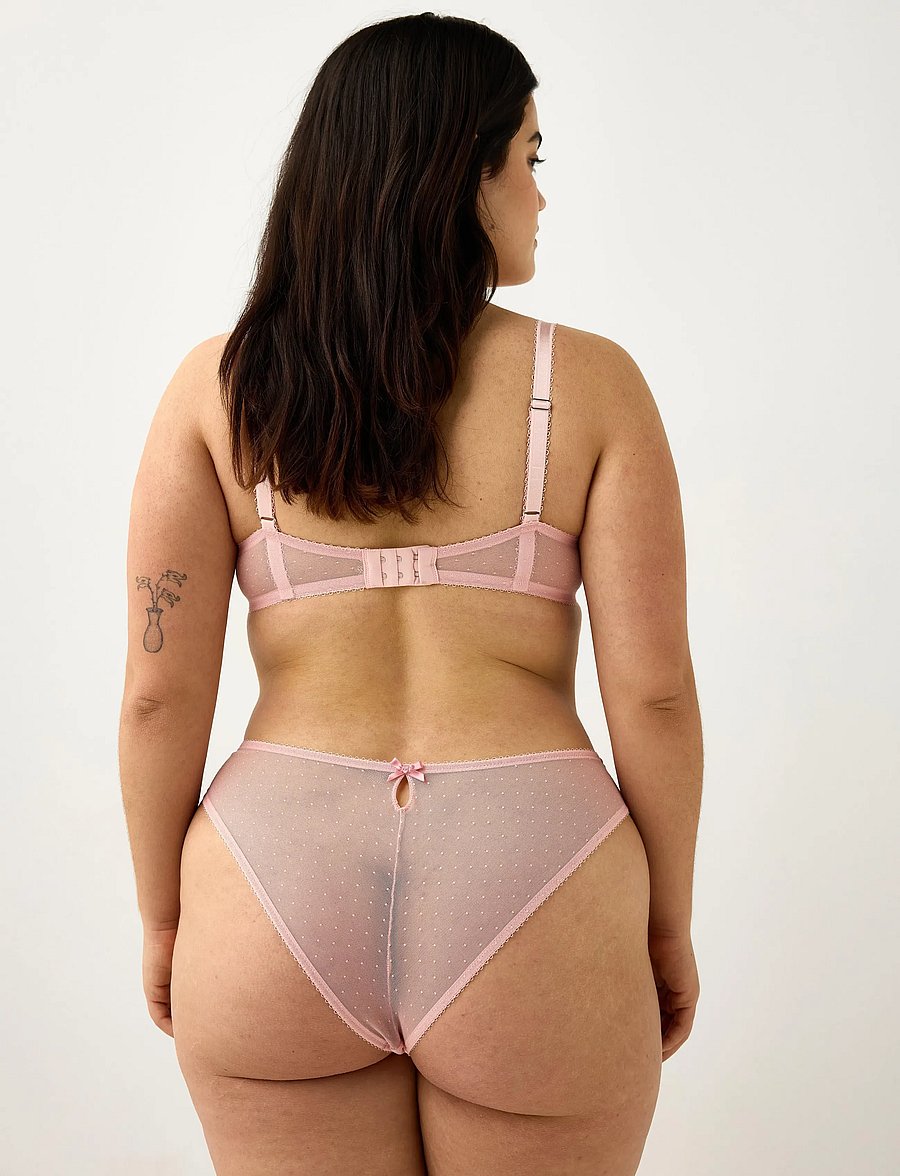 Lindex - ella m – brazilian briefs with regular waist - brazilian slips - light pink - 3