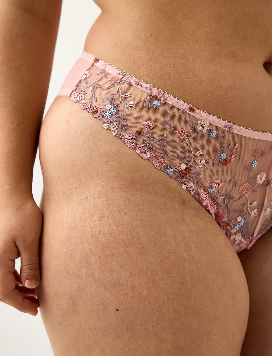 Lindex - ella m – brazilian briefs with regular waist - brazilian slips - light pink - 4