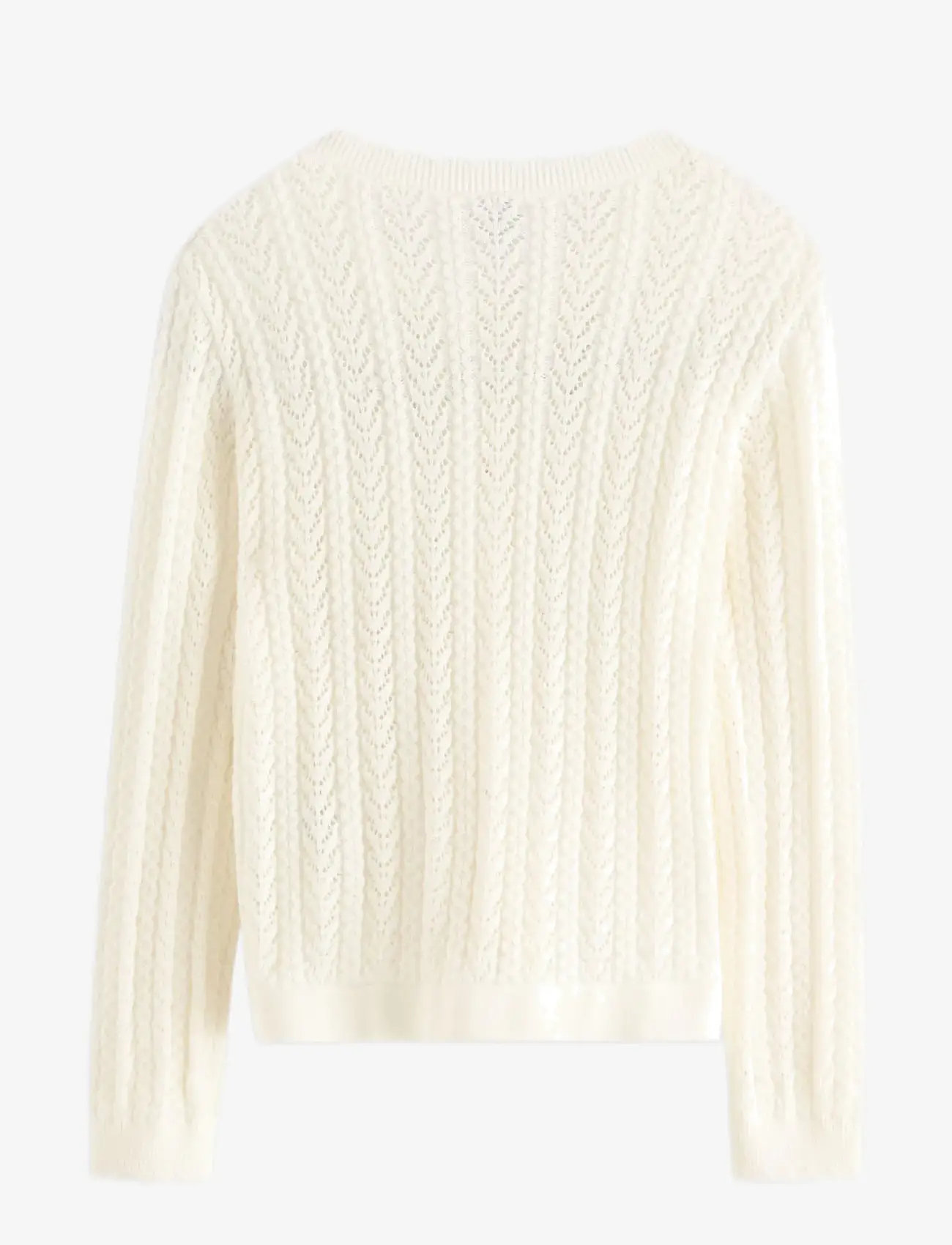 Lindex - Pattern-knit cardigan - cardigans - light dusty white - 2