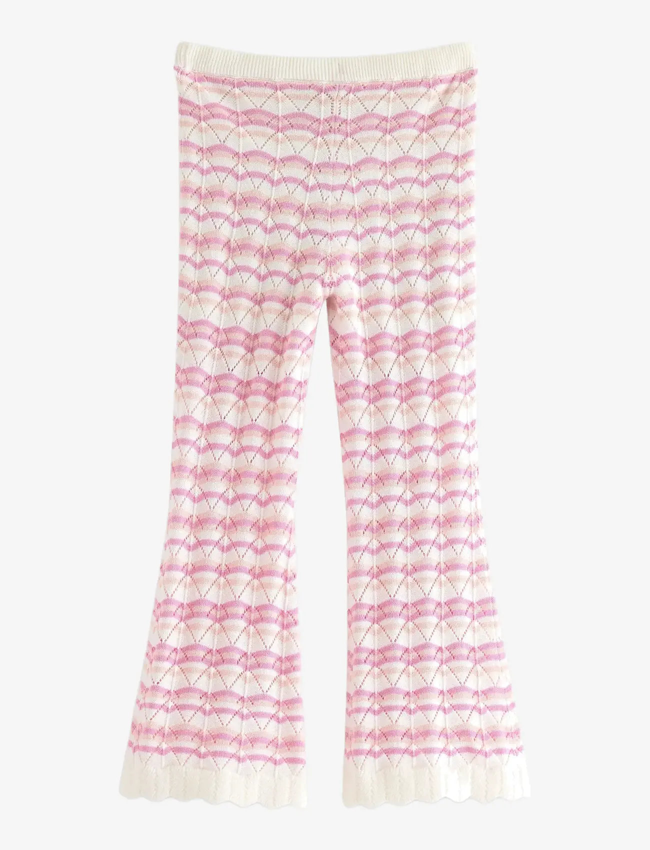 Lindex - Trousers with crochet look - bukser - light dusty white - 2