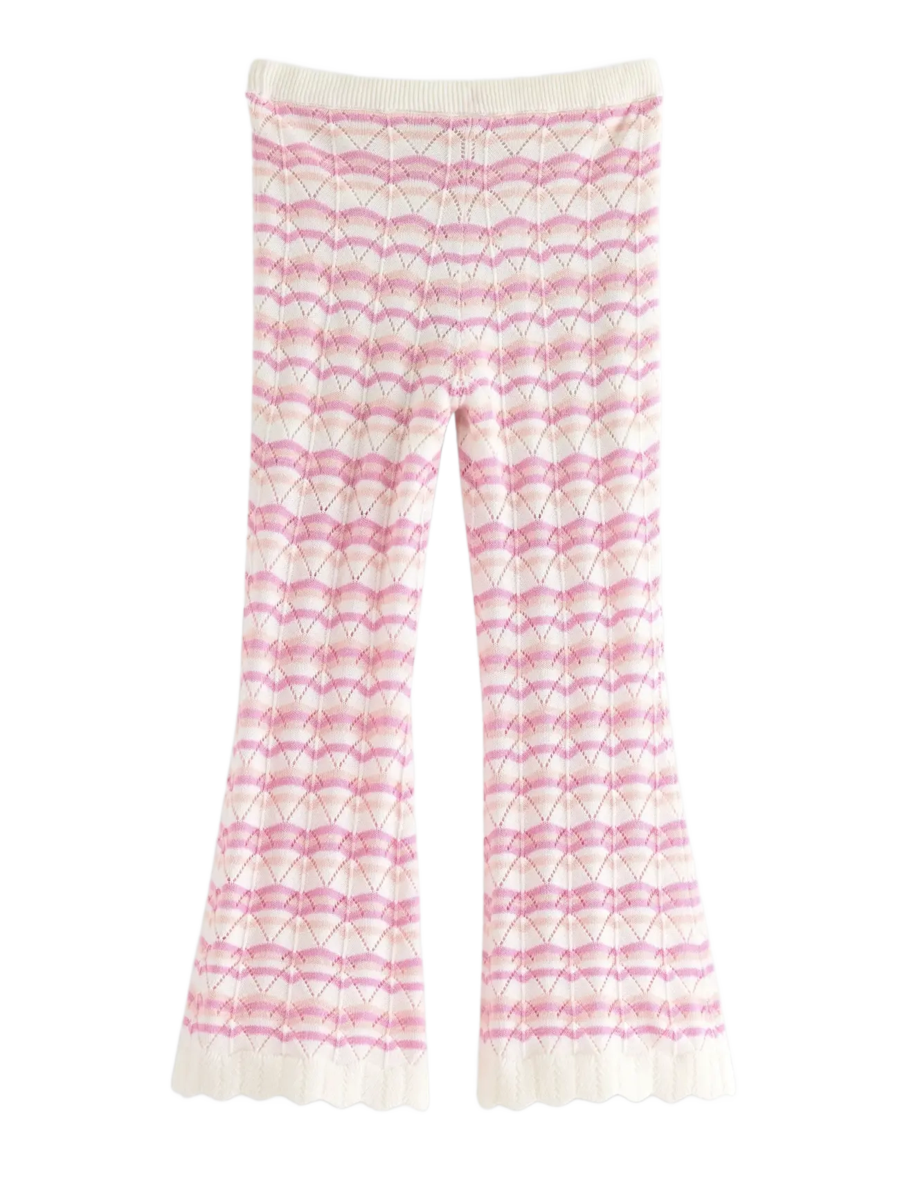 Lindex - Trousers with crochet look - trousers - light dusty white - 2