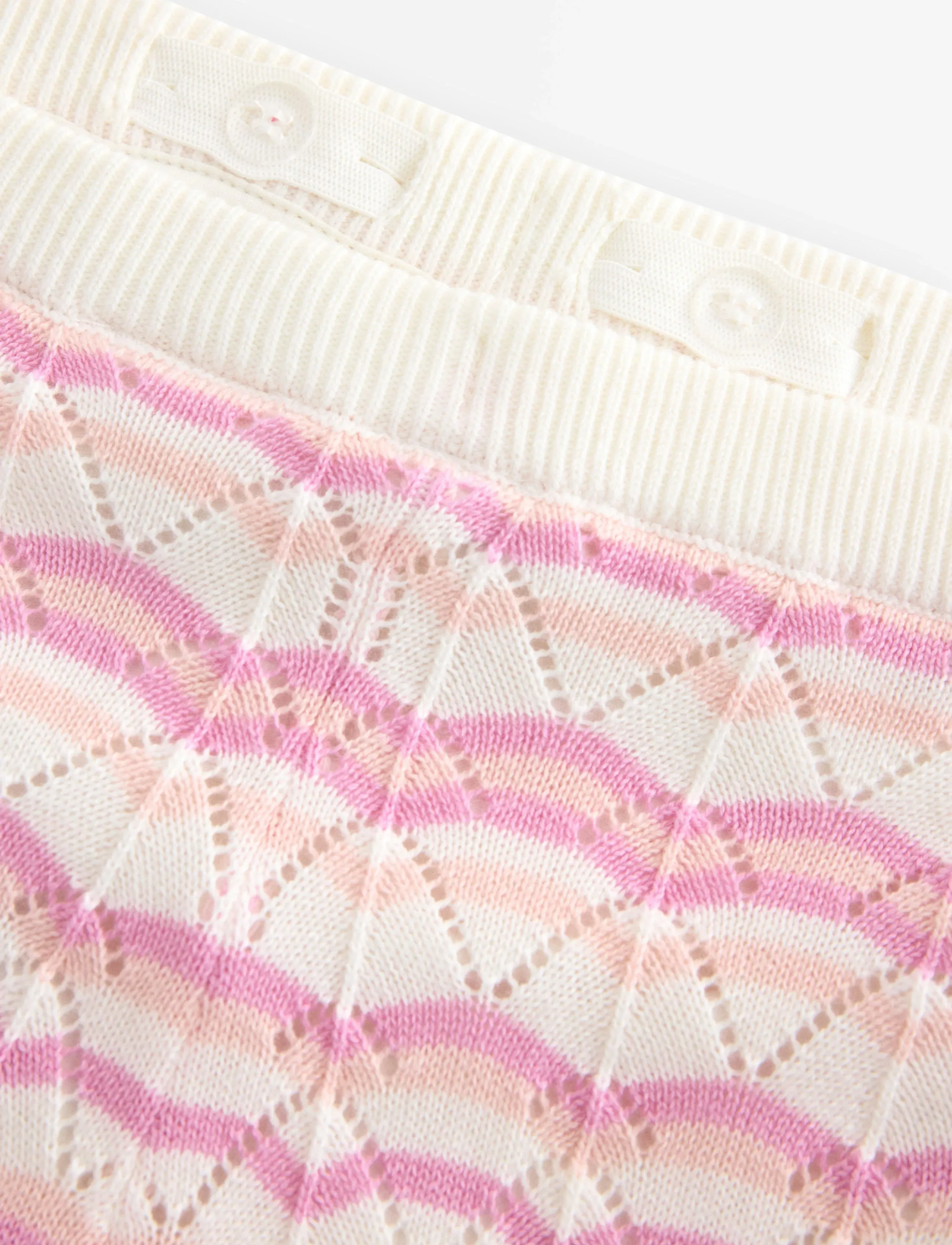 Lindex - Trousers with crochet look - trousers - light dusty white - 5