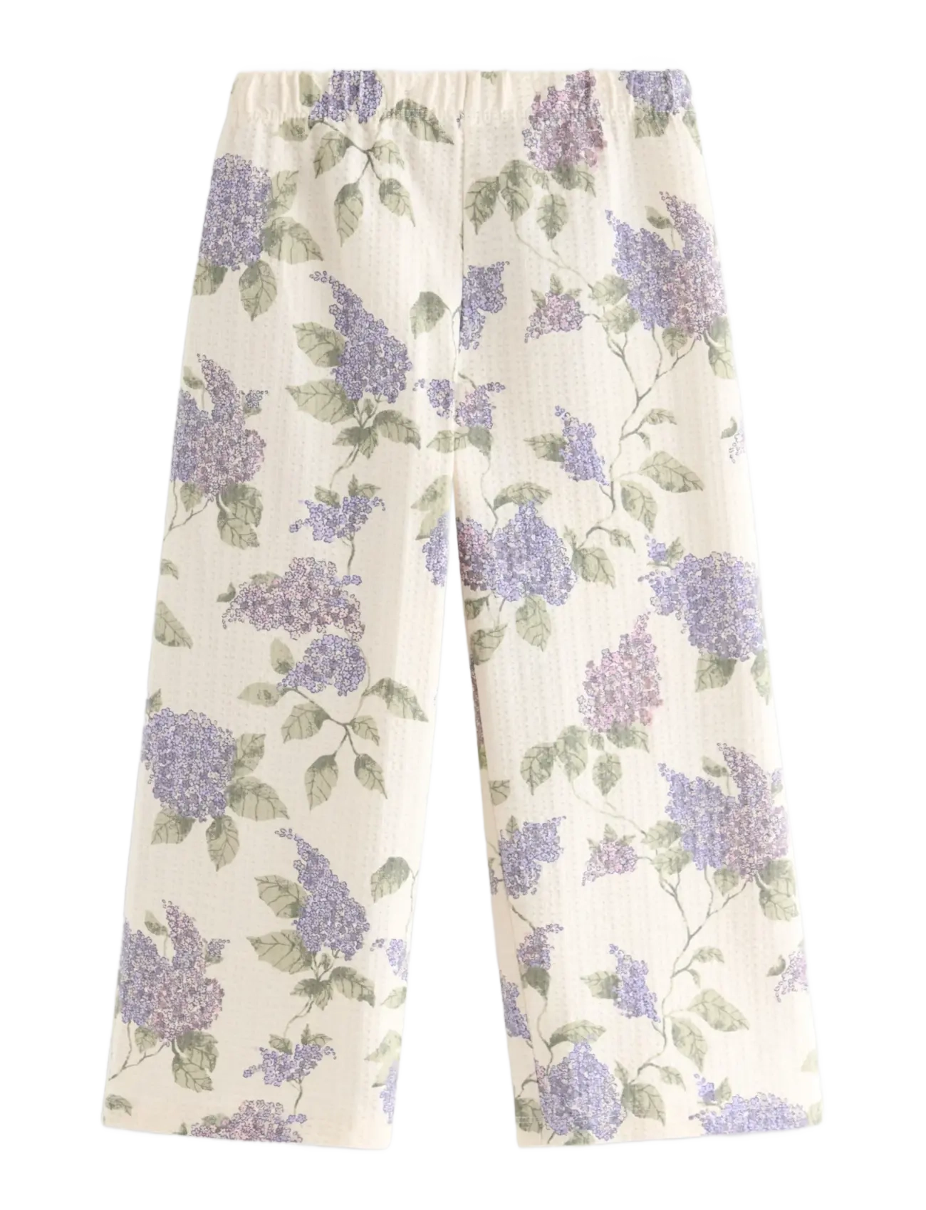 Lindex Wide trousers - Riided - WHITE / cream