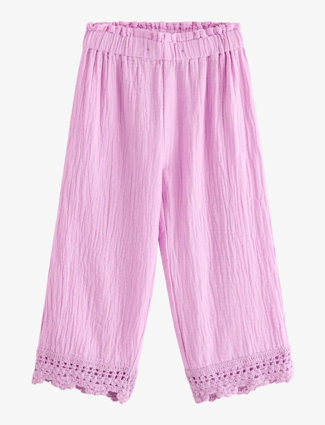 Lindex - Trousers in cotton gauze - babybukser - light lilac - 1