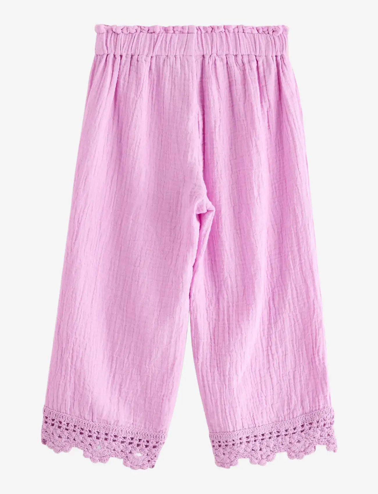 Lindex - Trousers in cotton gauze - babybukser - light lilac - 2