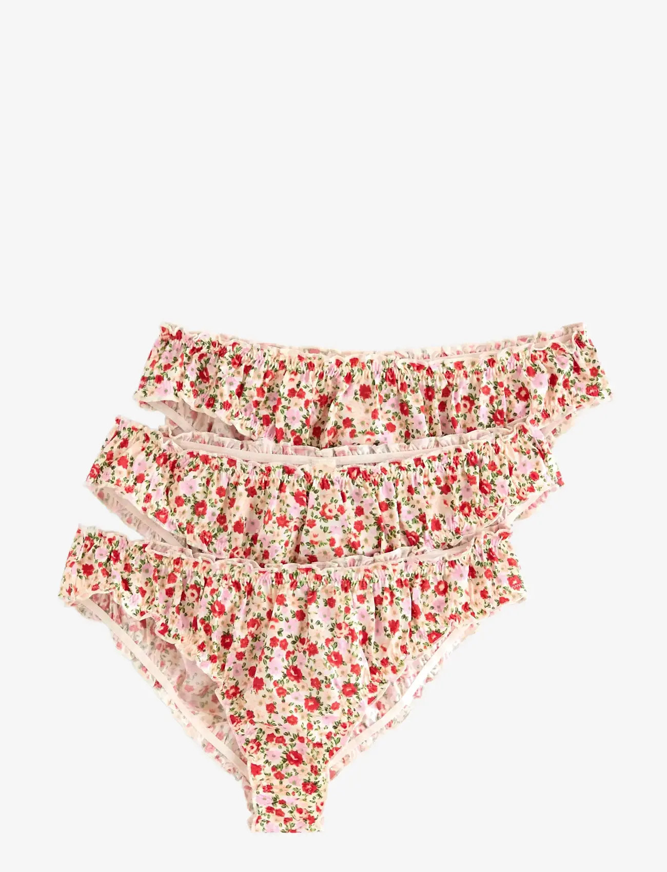 Lindex - 3-pack brazilian briefs - brazilian trusser - light coral - 0