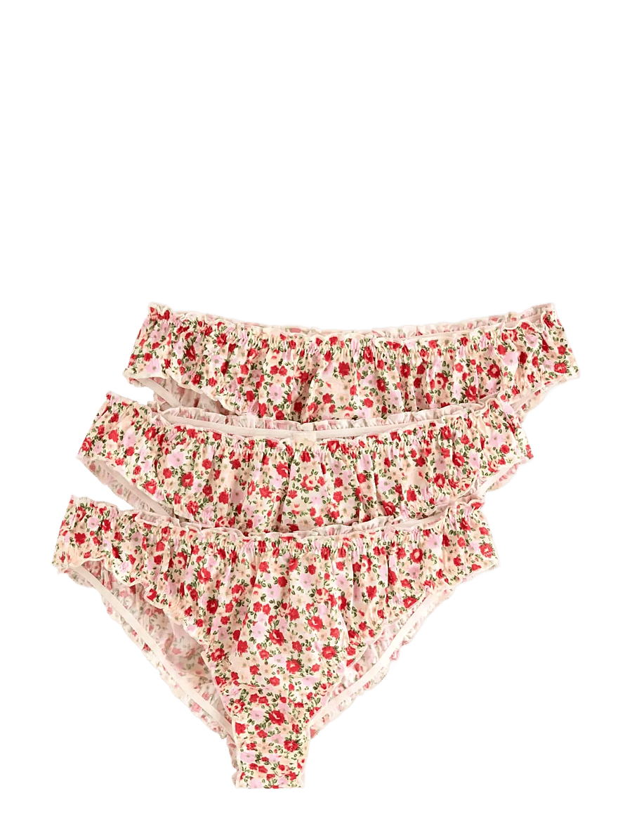 Lindex - 3-pack brazilian briefs - brazylijskie figi - light coral - 0