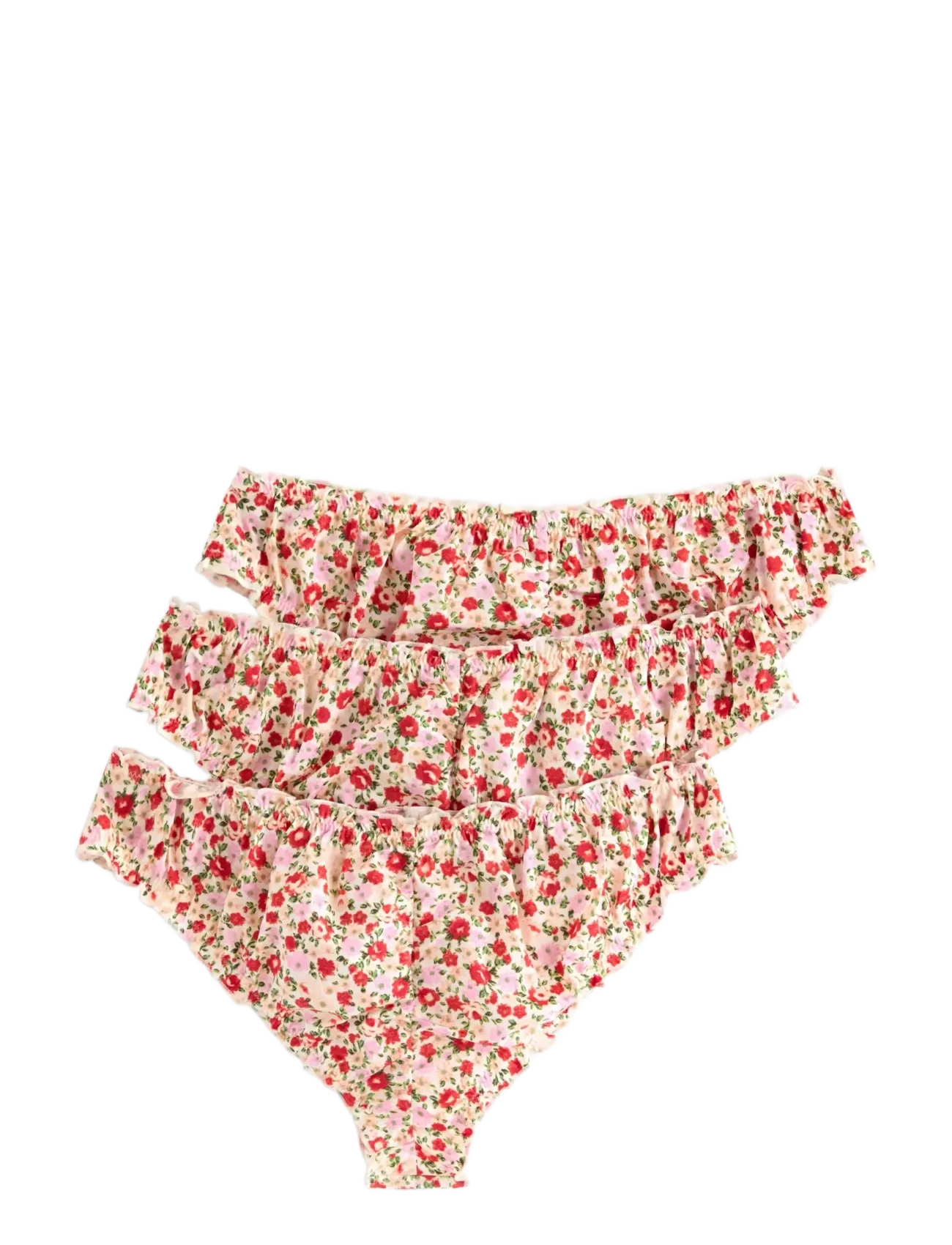 Lindex - 3-pack brazilian briefs - brazilian trusser - light coral - 1
