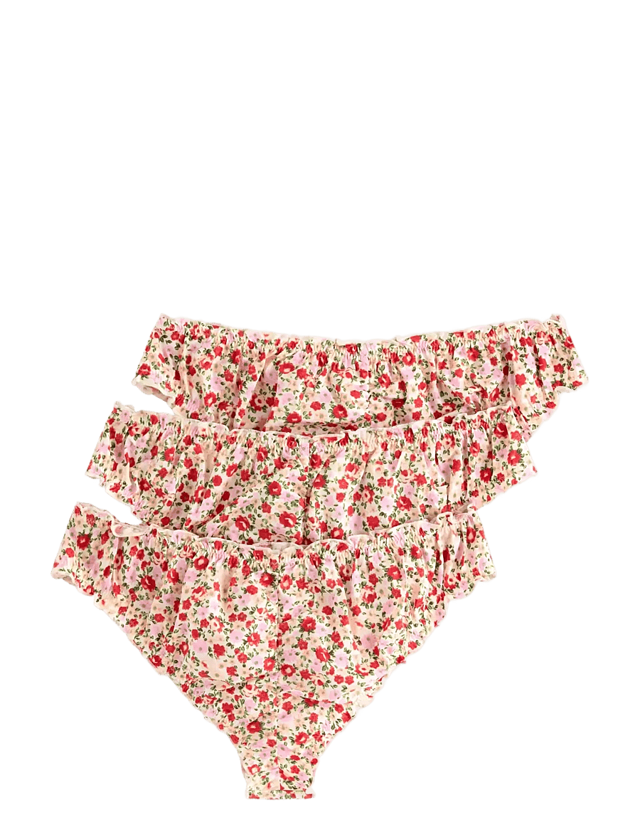 Lindex - 3-pack brazilian briefs - brazylijskie figi - light coral - 1