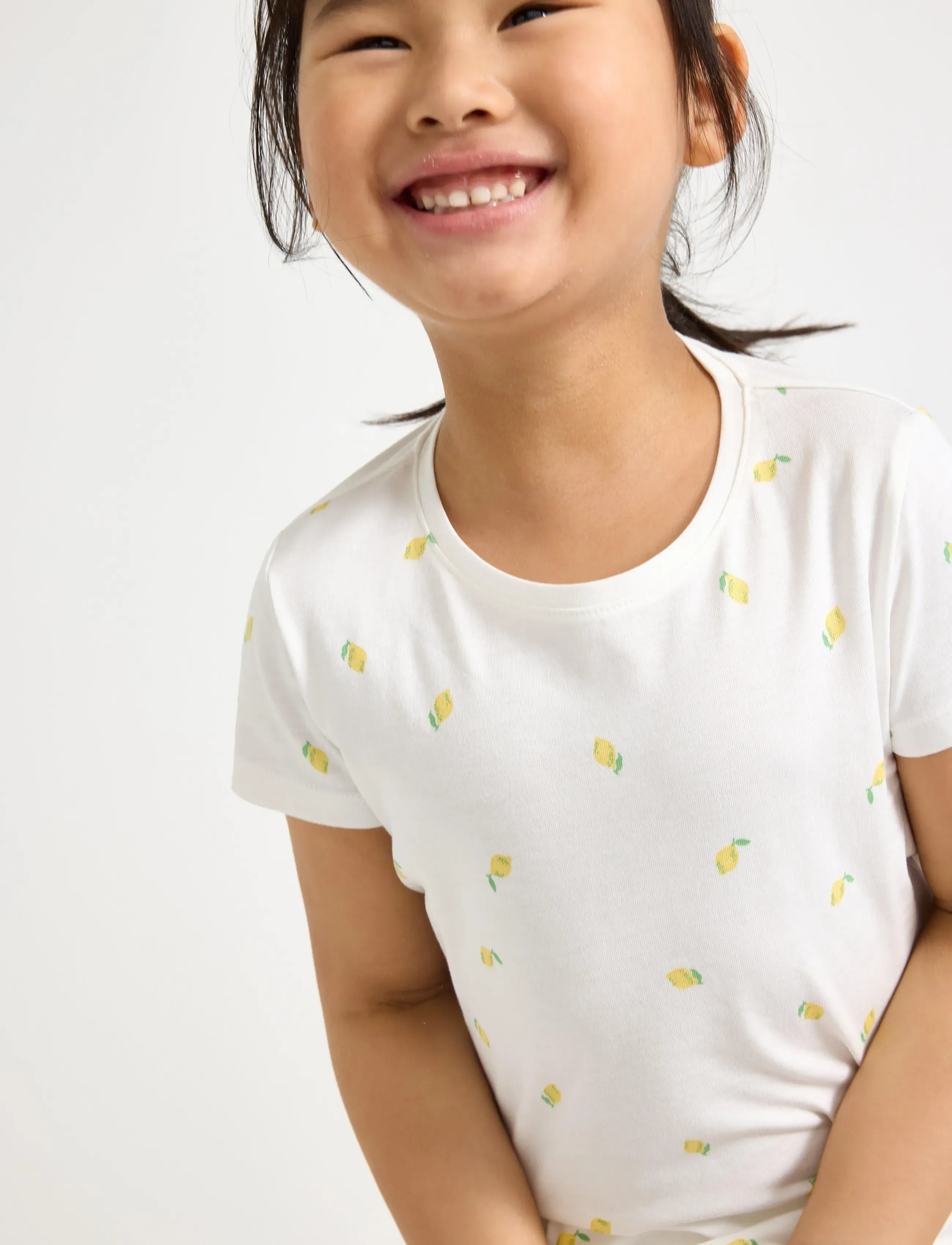 Lindex - Short-sleeved top - marškinėliai trumpomis rankovėmis - light dusty white - 4