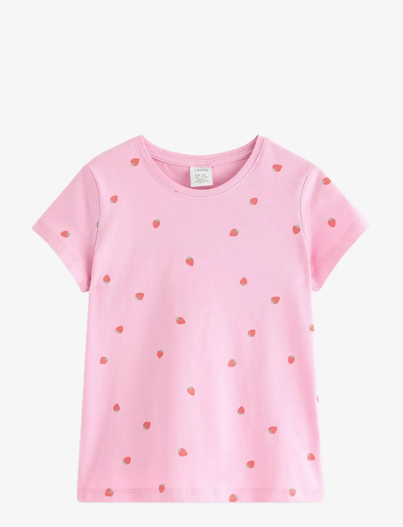 Lindex - Short-sleeved top - kortærmede t-shirts - light pink - 1