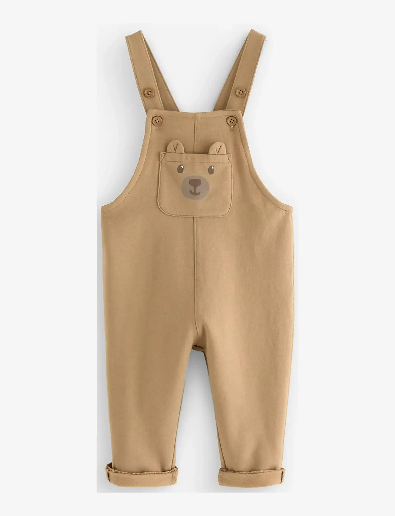 Lindex - Trousers Dungerees w pocket wi - dungarees - light dusty beige - 0