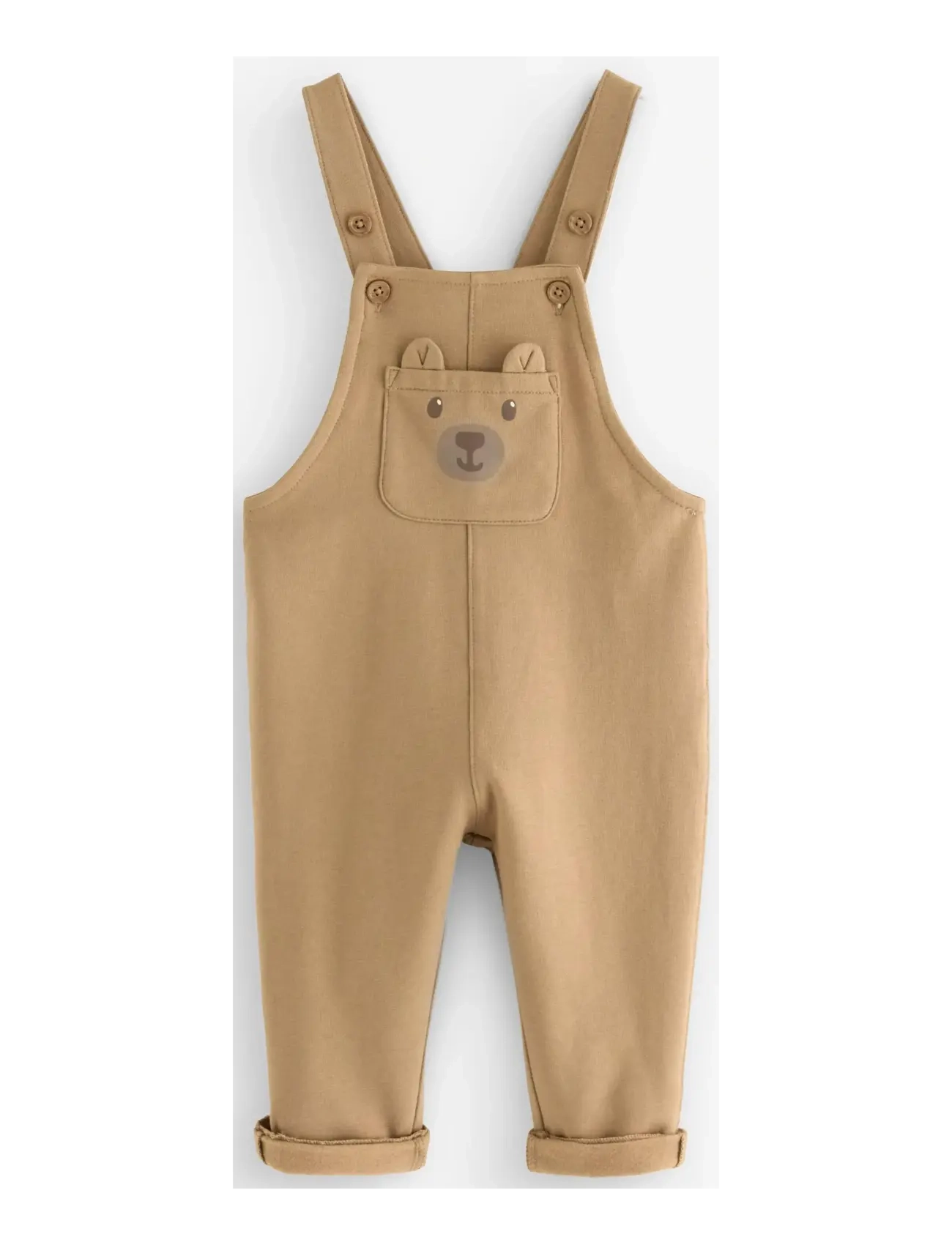 Lindex Trousers Dungerees w pocket wi - Vauvanvaatteet - LIGHT DUSTY BEIGE / beige