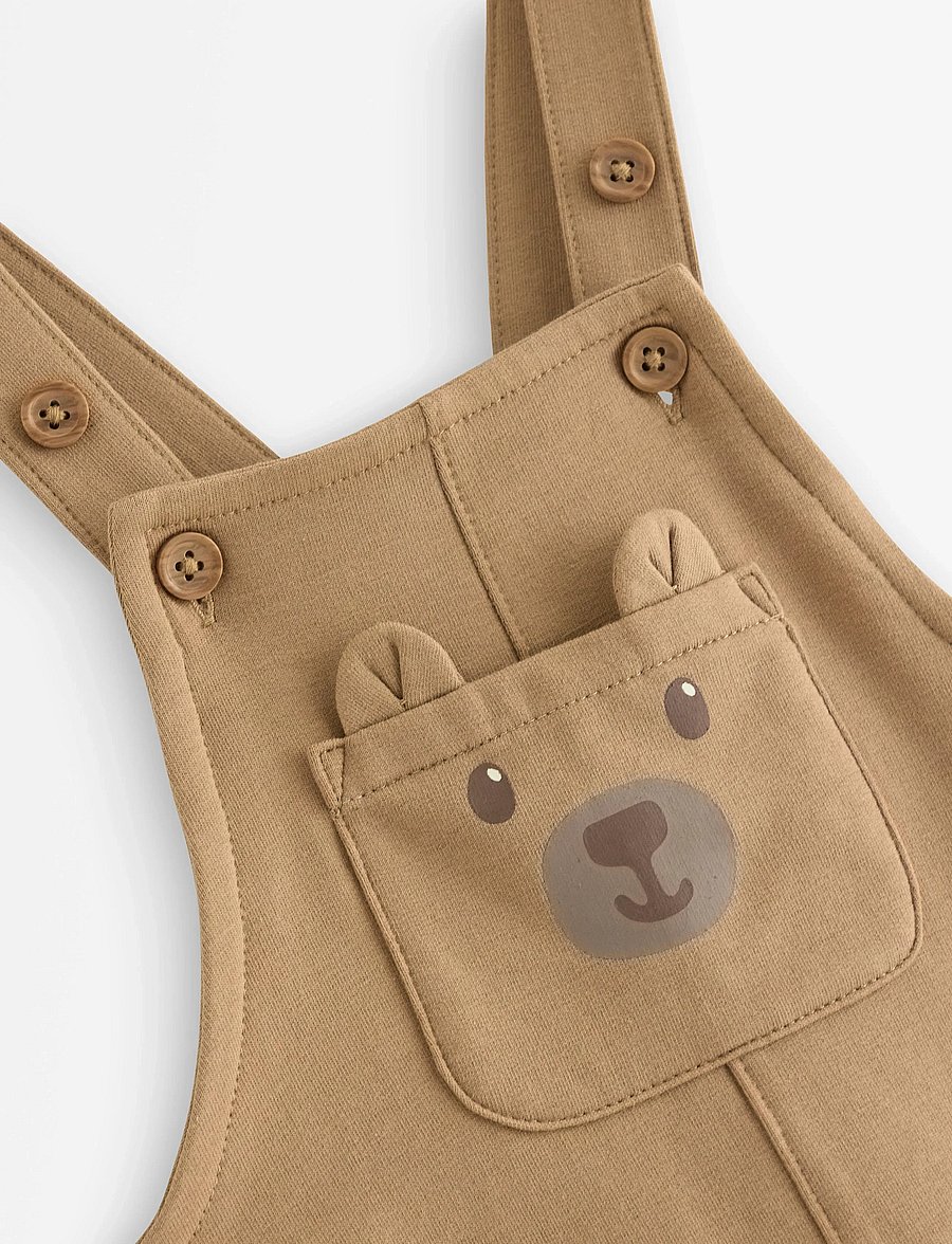 Lindex - Trousers Dungerees w pocket wi - tuinbroek - light dusty beige - 2
