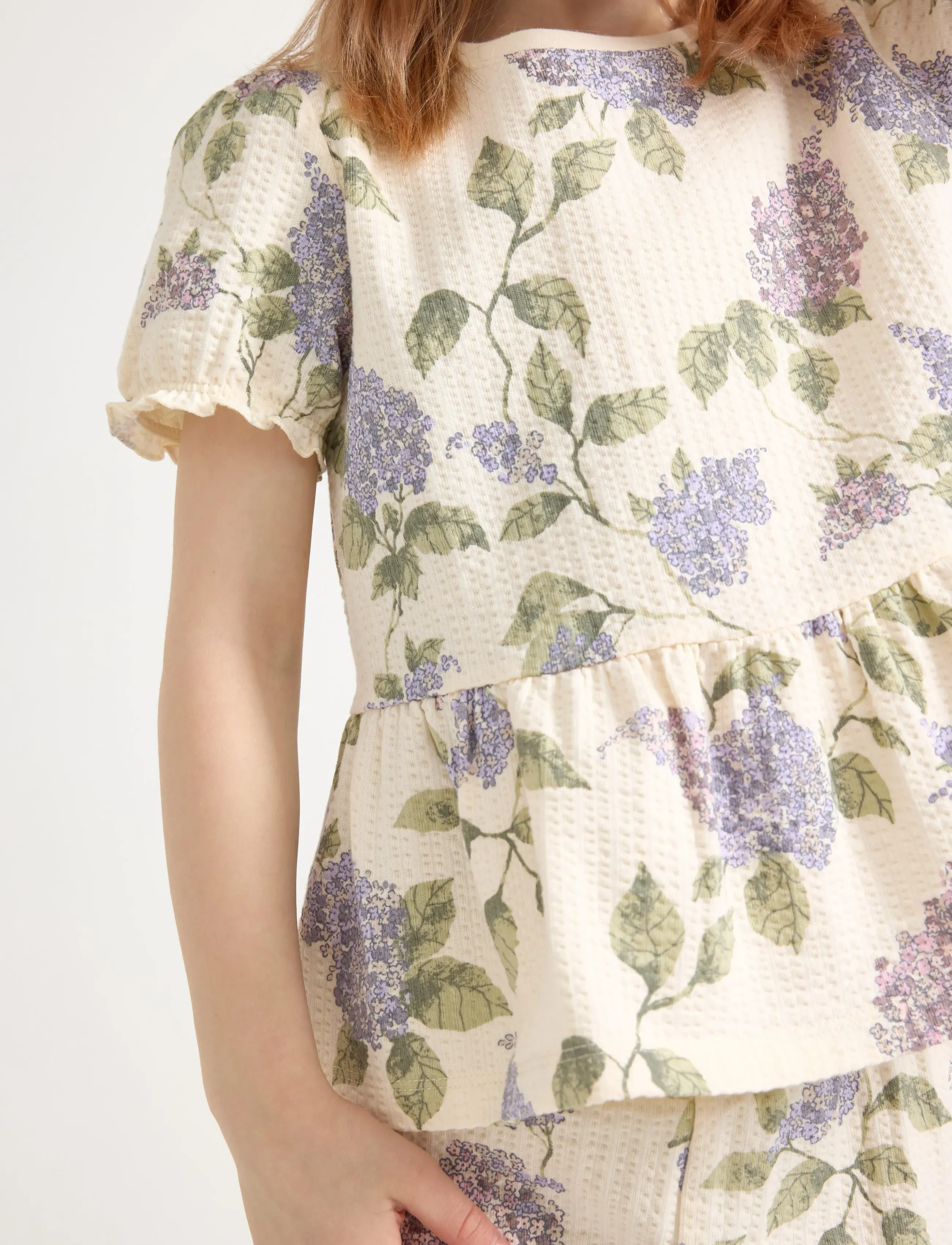 Lindex - Short-sleeved top - white - 4