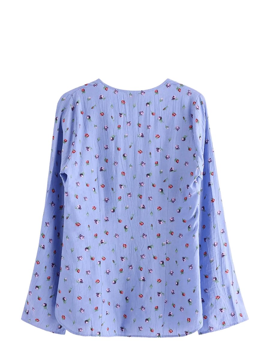 Lindex - Long-sleeved blouse - langærmede bluser - dusty blue - 2