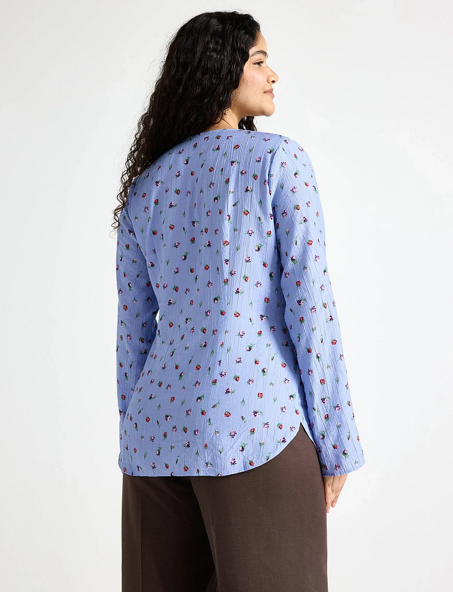 Lindex - Long-sleeved blouse - langærmede bluser - dusty blue - 3