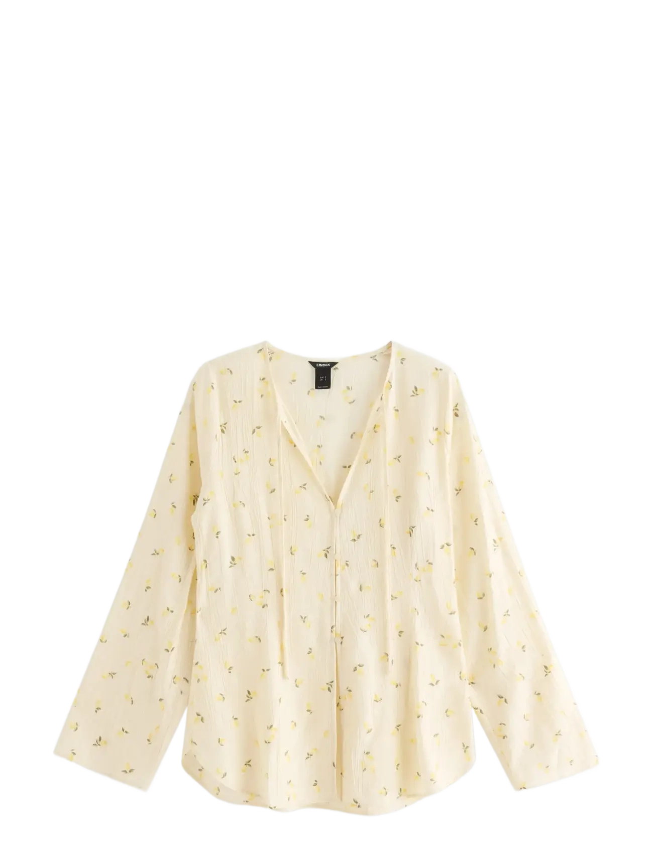 LINDEX Langärmelig Bluse Gelb - S - Damen