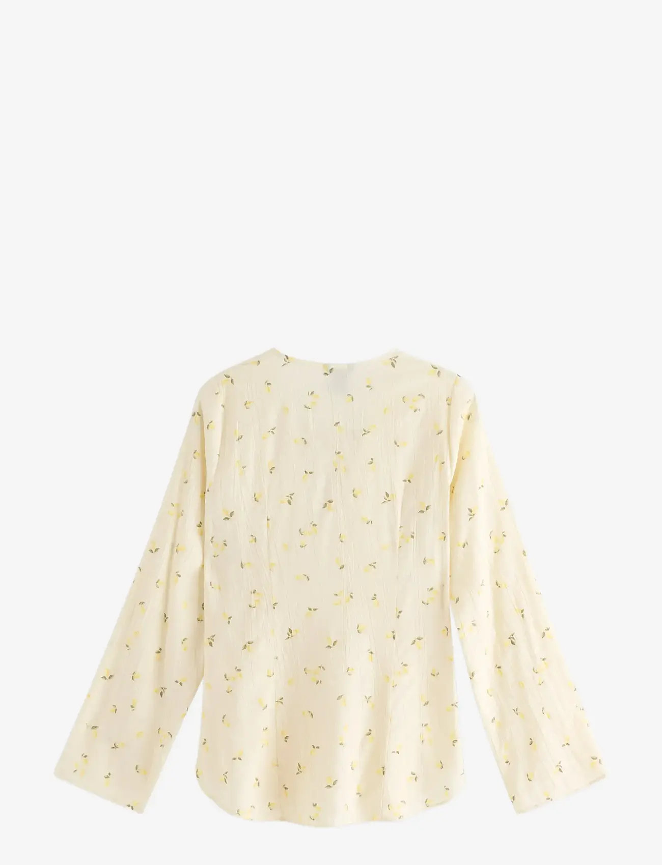 Lindex - Long-sleeved blouse - langärmlige blusen - light yellow - 2