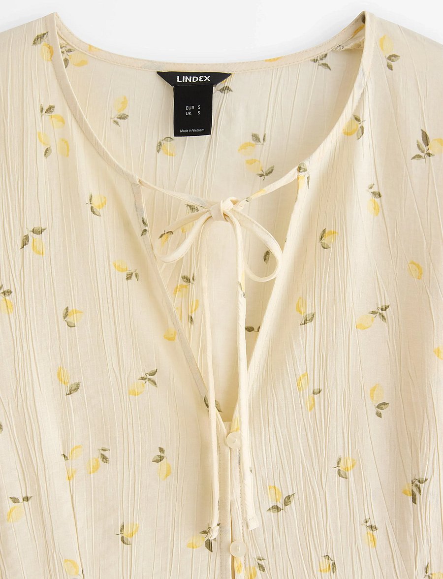 Lindex - Long-sleeved blouse - långärmade blusar - light yellow - 5