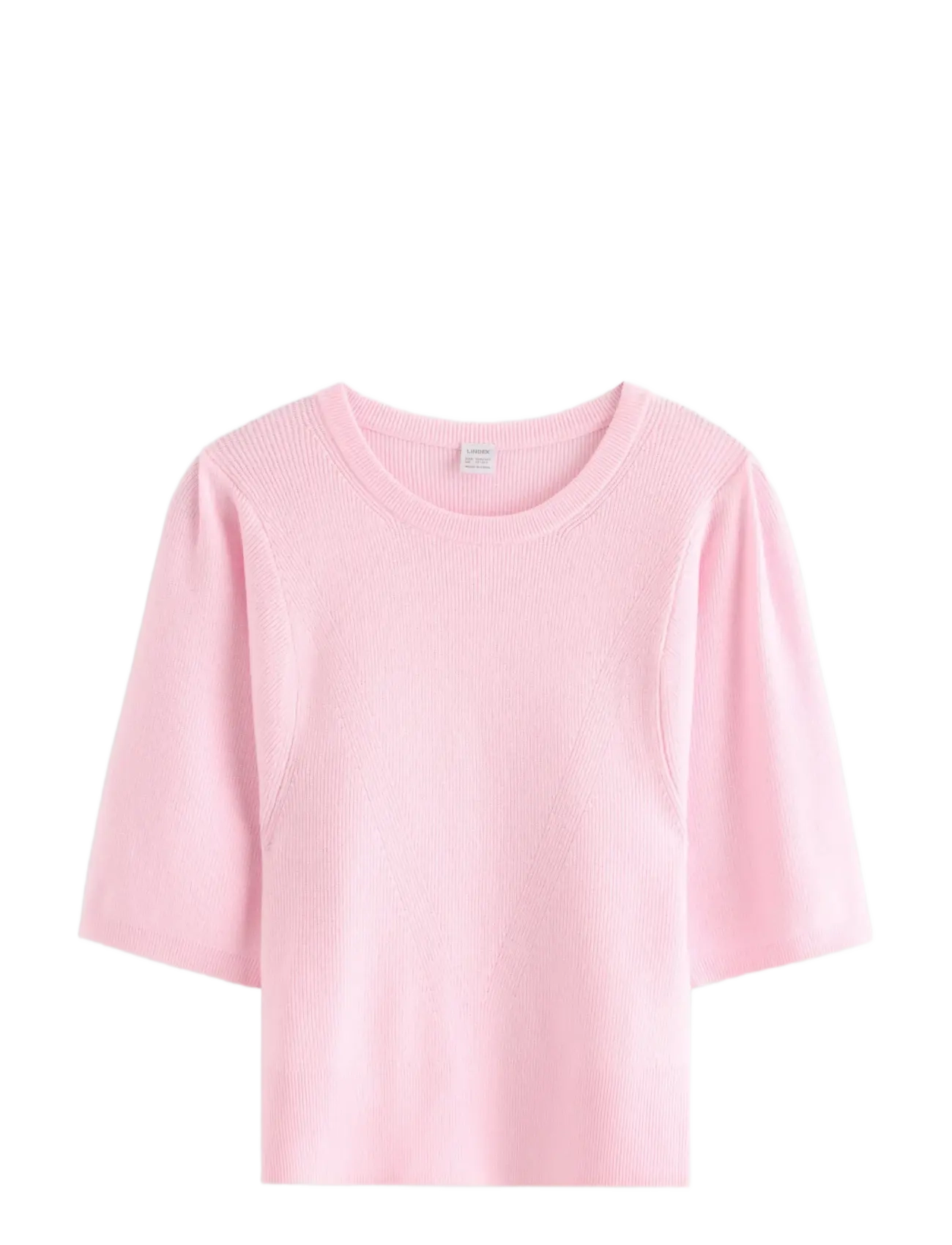 Lindex Top knitted big sleeve - Lindex - LIGHT PINK / pink/rose