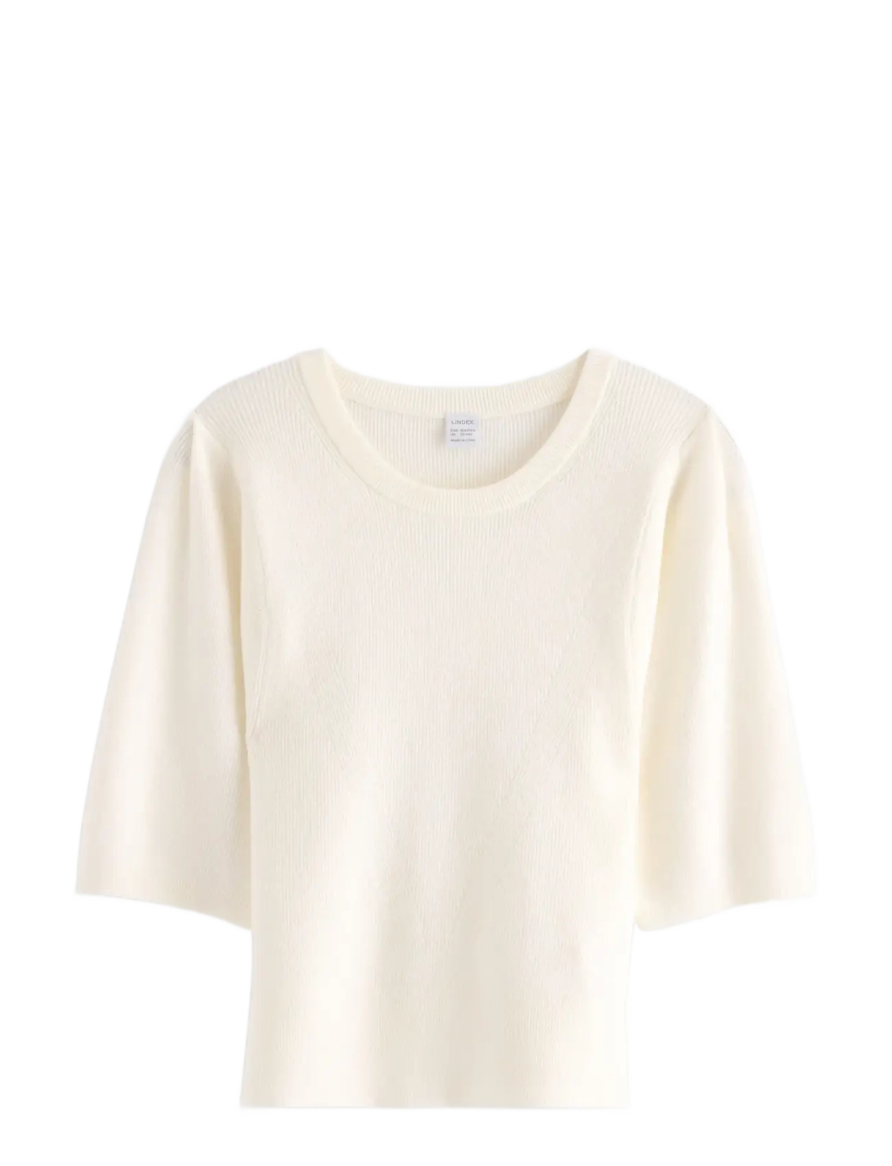 Lindex Top knitted big sleeve - Lindex - OFF WHITE / cream