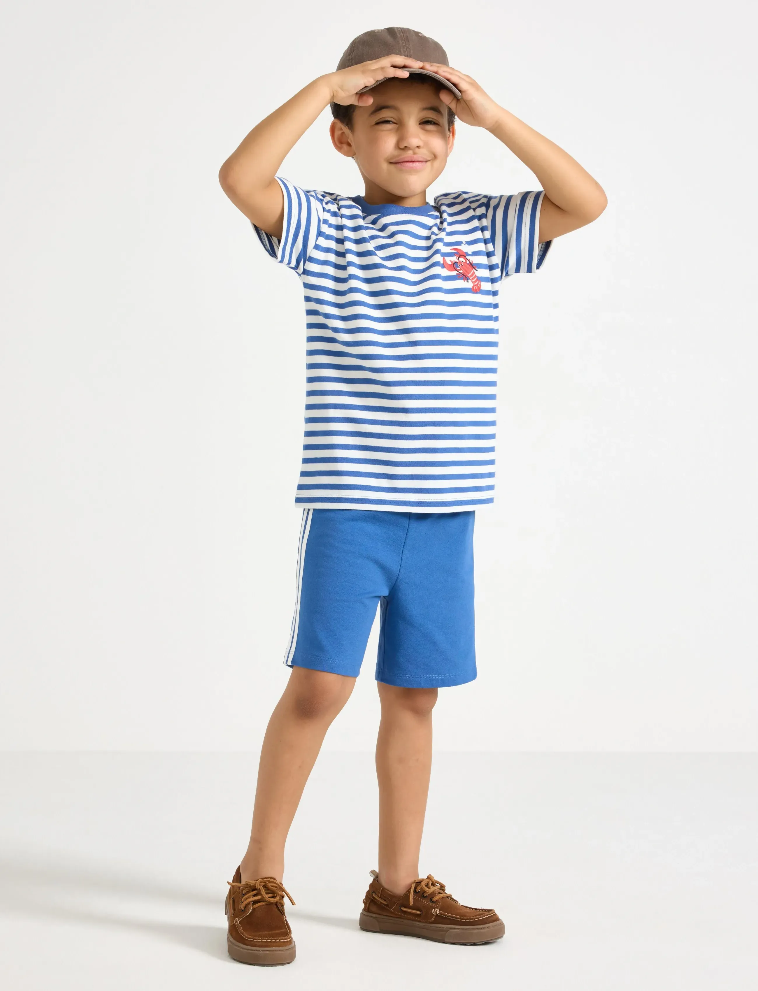 Lindex Sweat Shorts, 110/116, Blue, Shorts > Svedeshorts, Børn