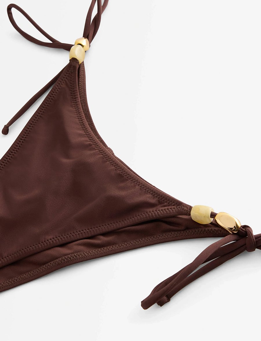 Lindex - Brazilian bikini bottom - brazilian bikinier - dk brown - 5
