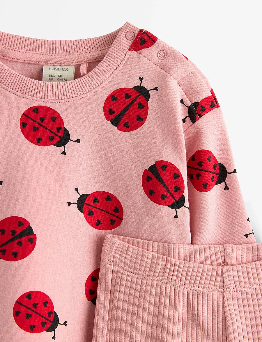Lindex - Set - sweatshirt and leggings - einkaufen nach alter von - light pink - 2
