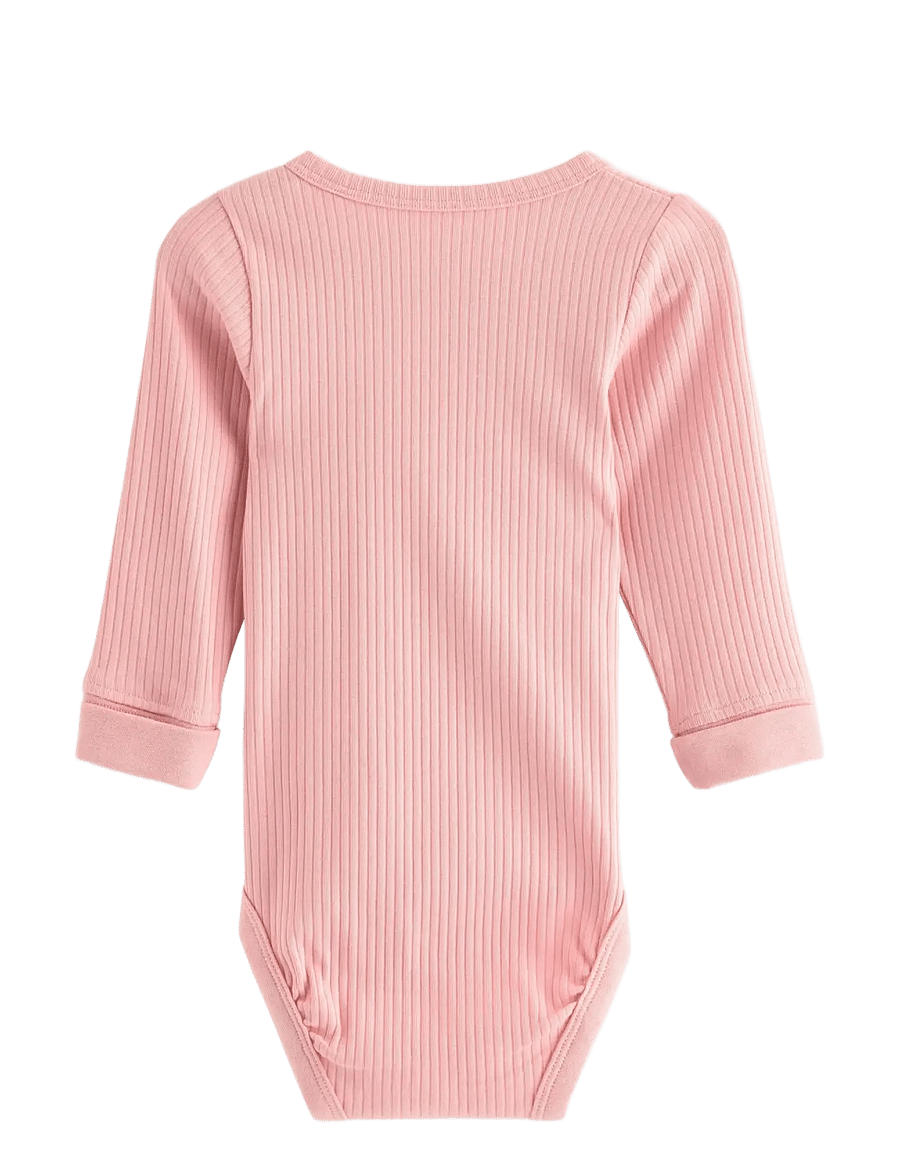 Lindex - Ribbed bodysuit - light pink - 1