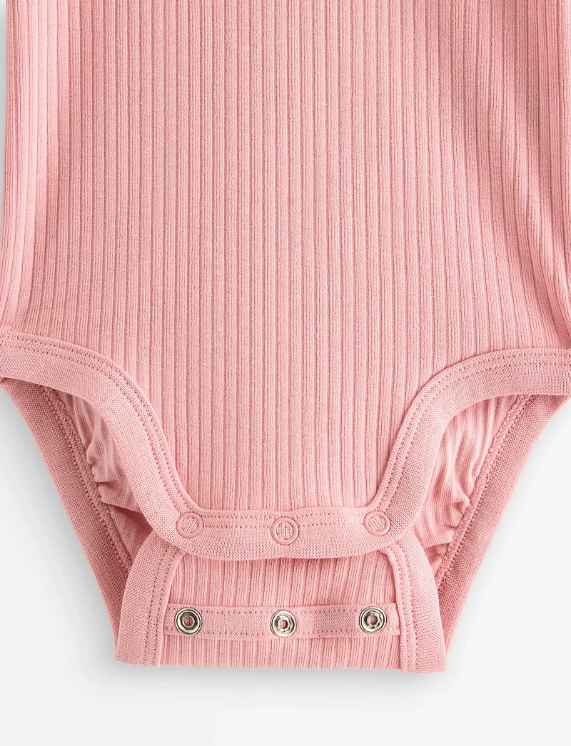 Lindex - Ribbed bodysuit - langærmede bodyer - light pink - 2