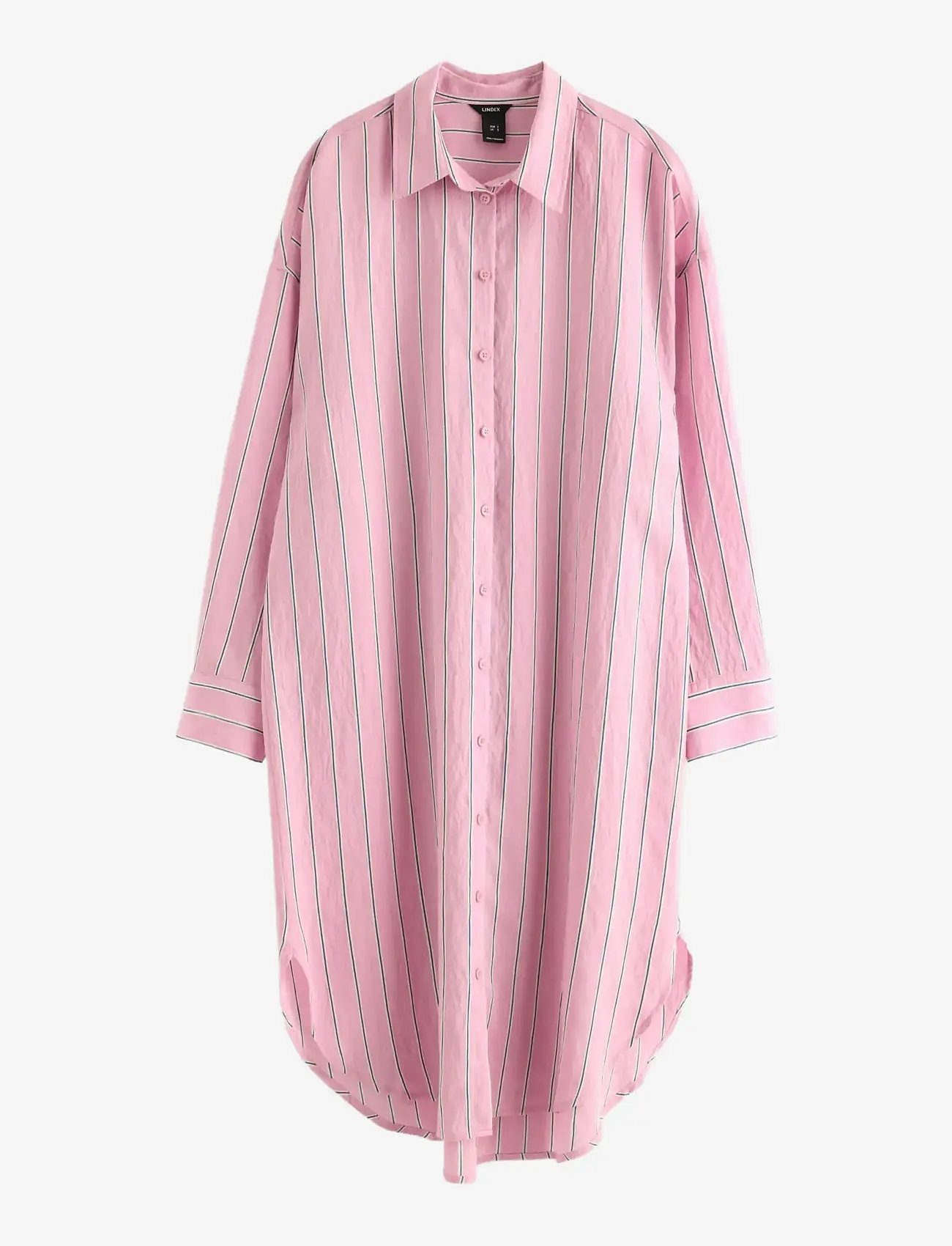 Lindex - Shirt dress with midi length - shirt dresses - light dusty pink - 1